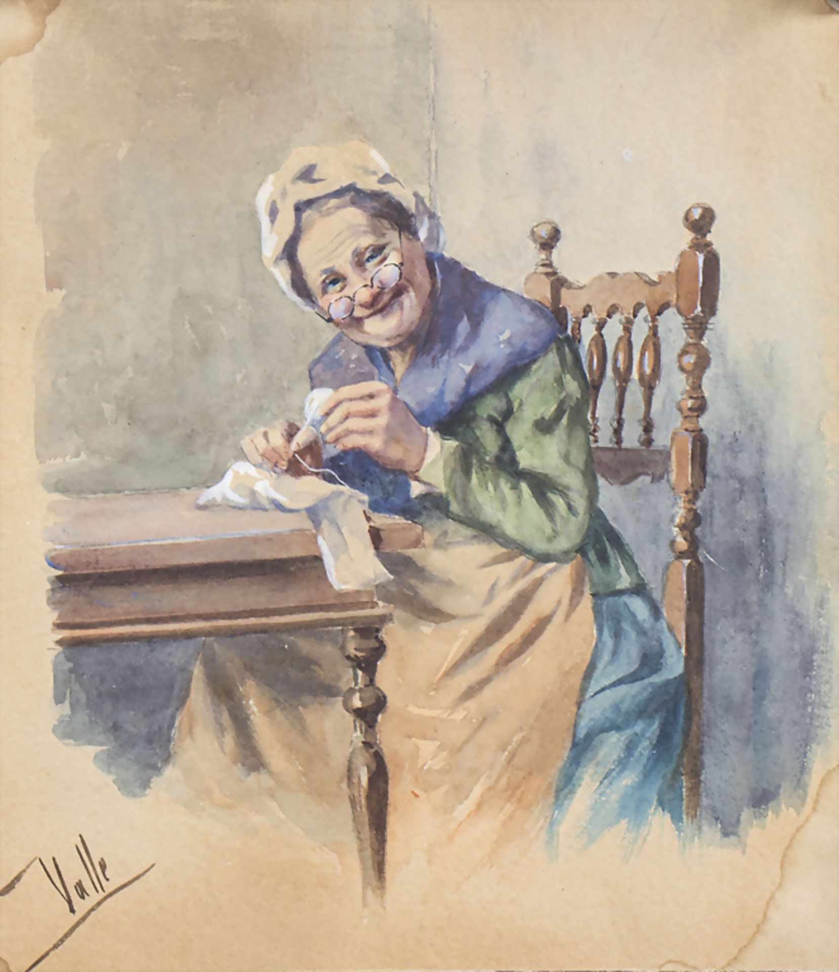 Angel DELLA VALLE (1855-1903), 'Das sanfteste Lächeln' / 'The softest smile'
