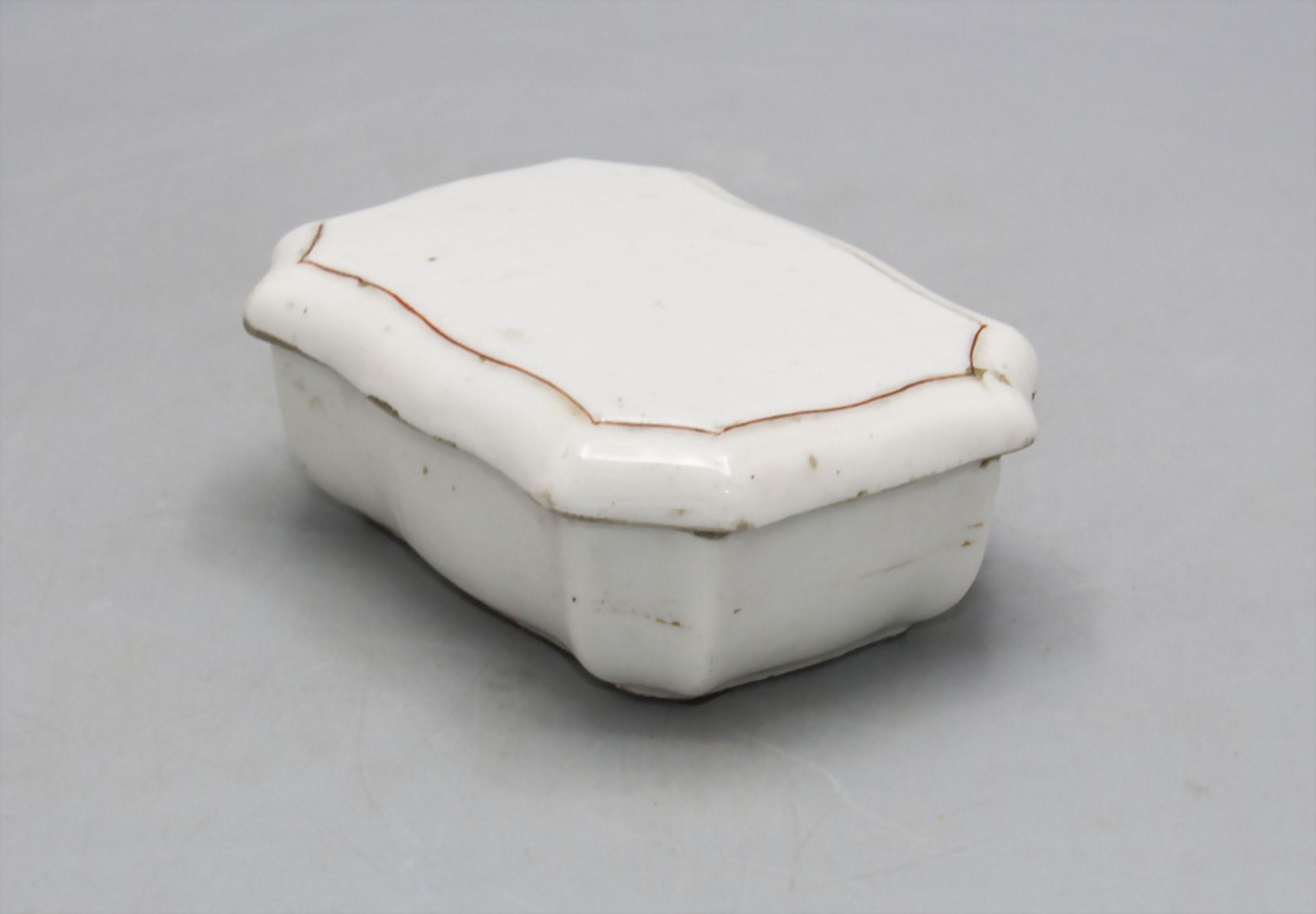 Streichholzdose / A porcelain matchbox, Fürstenberg, 18./19. Jh. - Image 3 of 4