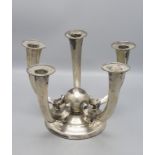 5-armiger Silberleuchter / A five-armed silver candelabra, 20. Jh.