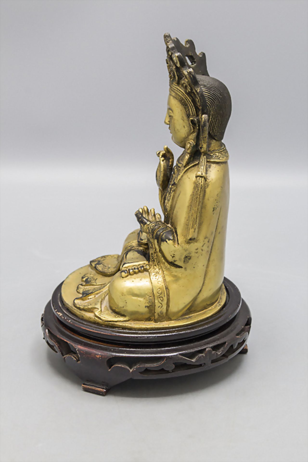 Buddha 'Guanyin', China, Qing Dynastie (1644-1911), 17./18. Jh. - Bild 2 aus 5