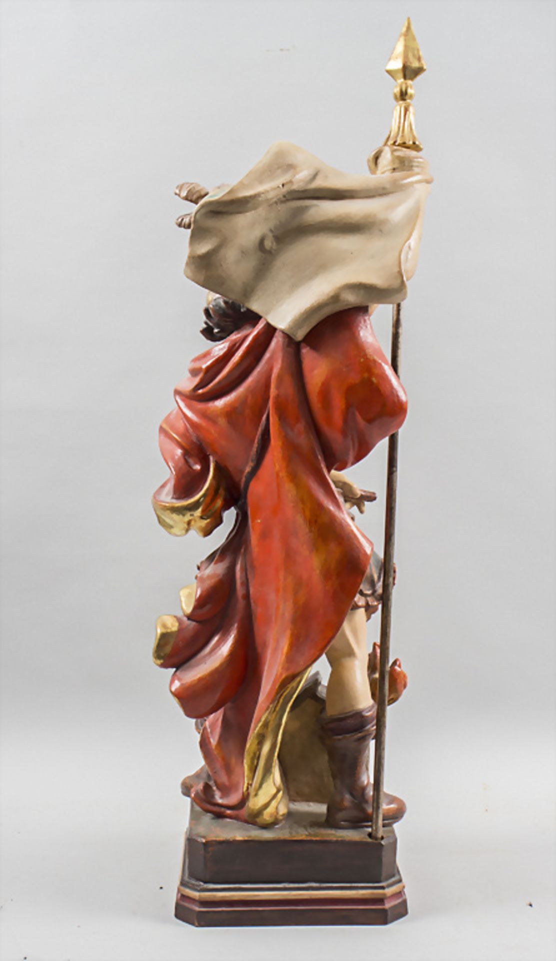 Holzskulptur 'Heiliger Florian' / A wooden sculpture of Saint Florian, Grödner ... - Image 5 of 9