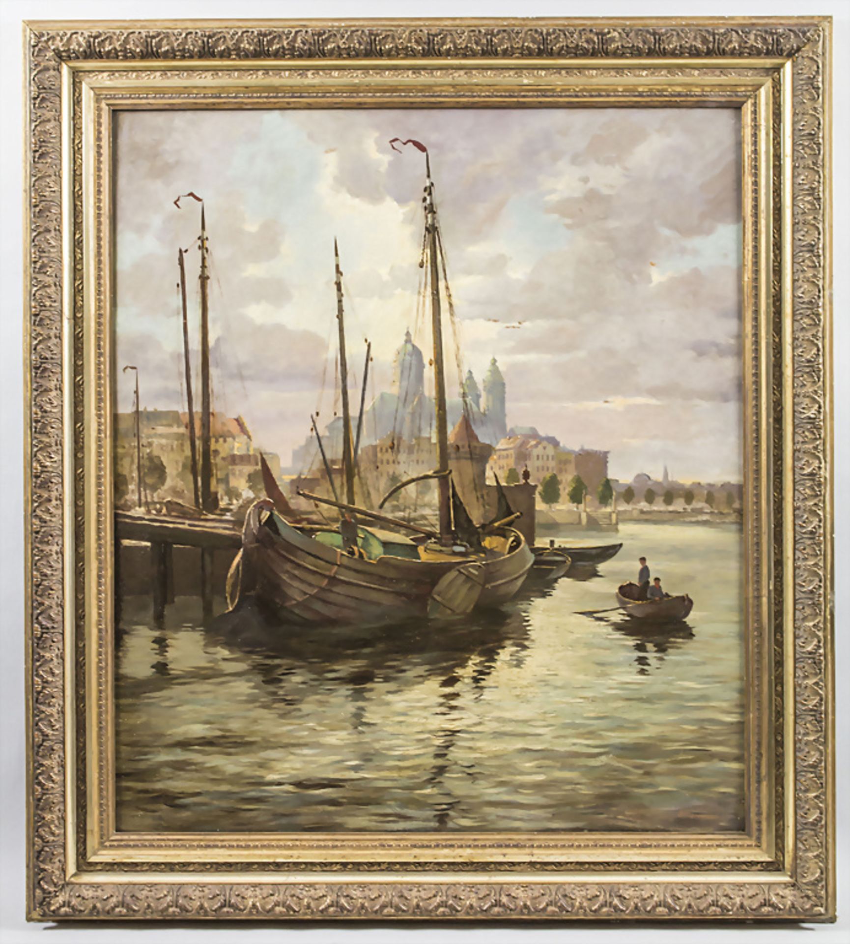Hans HERRMANN (1858-1942), 'Ansicht Amsterdam mit Basilika St. Nikolaus' / 'A view of ... - Image 2 of 4