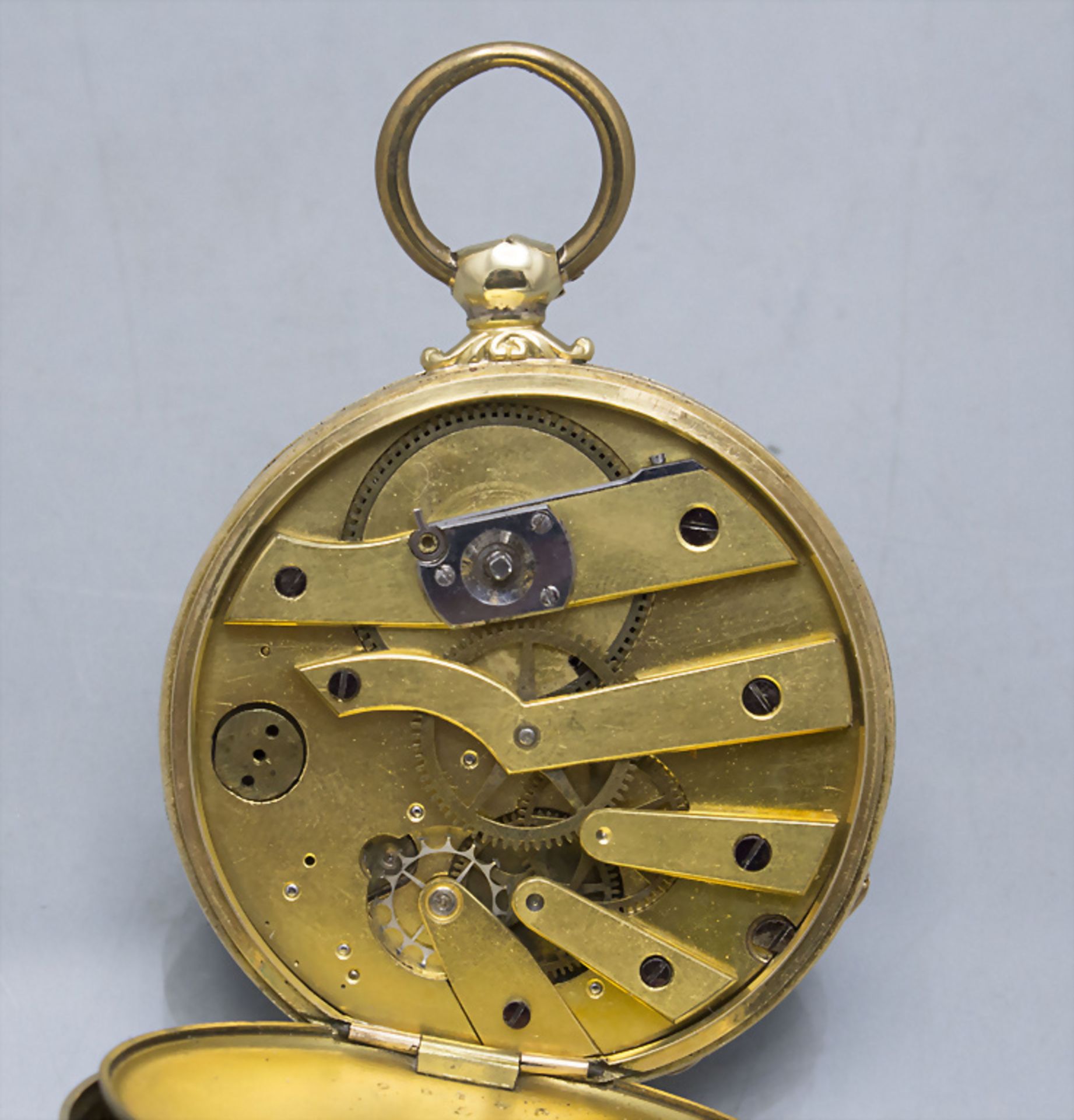 Offene Taschenuhr / An 18 ct gold open face pocket watch, M.J. Tobias, Liverpool, um 1900 - Bild 4 aus 7