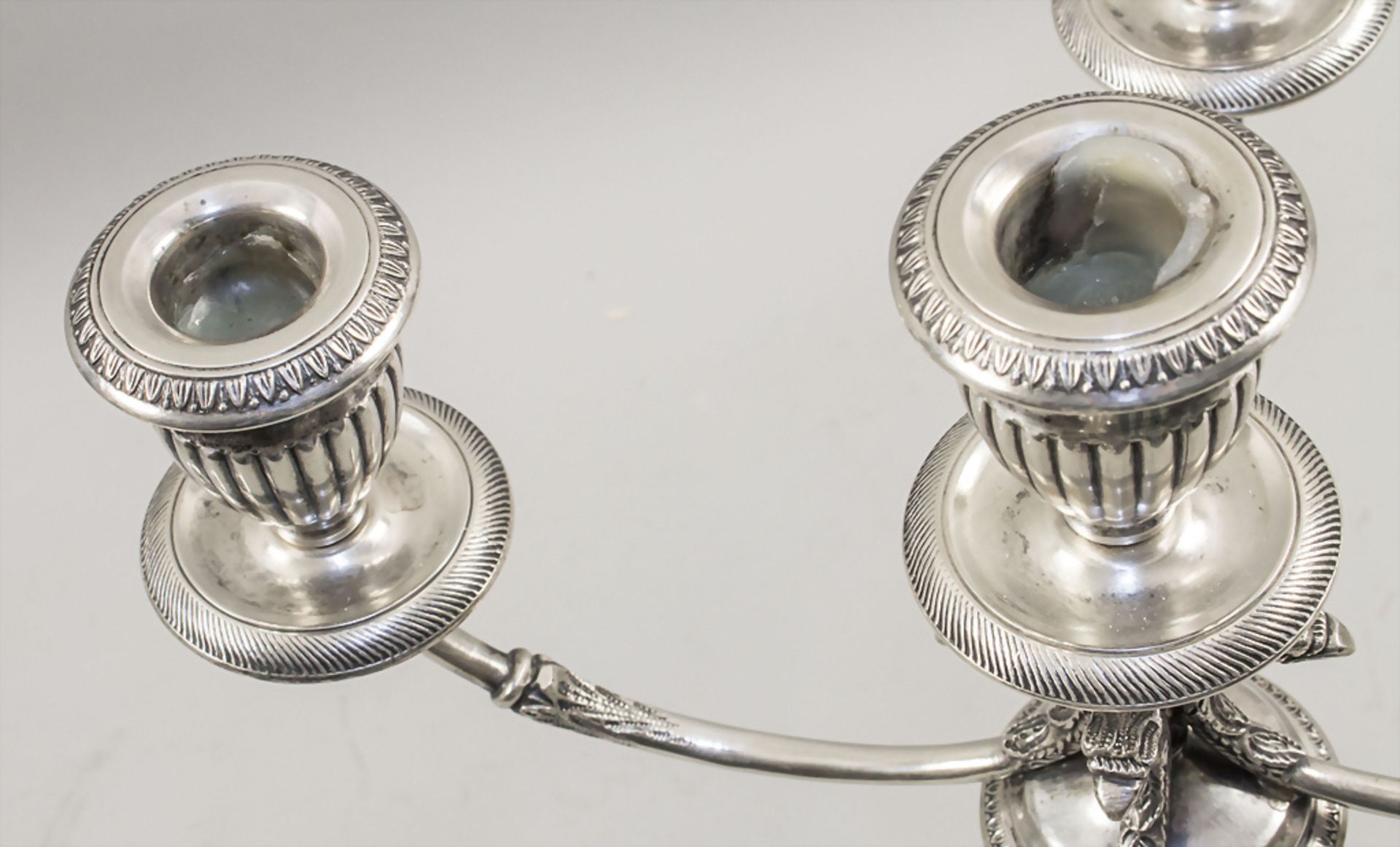 Paar Girandolen / A pair of silver candle holders, Florenz/Firenze, 20. Jh. - Image 3 of 6