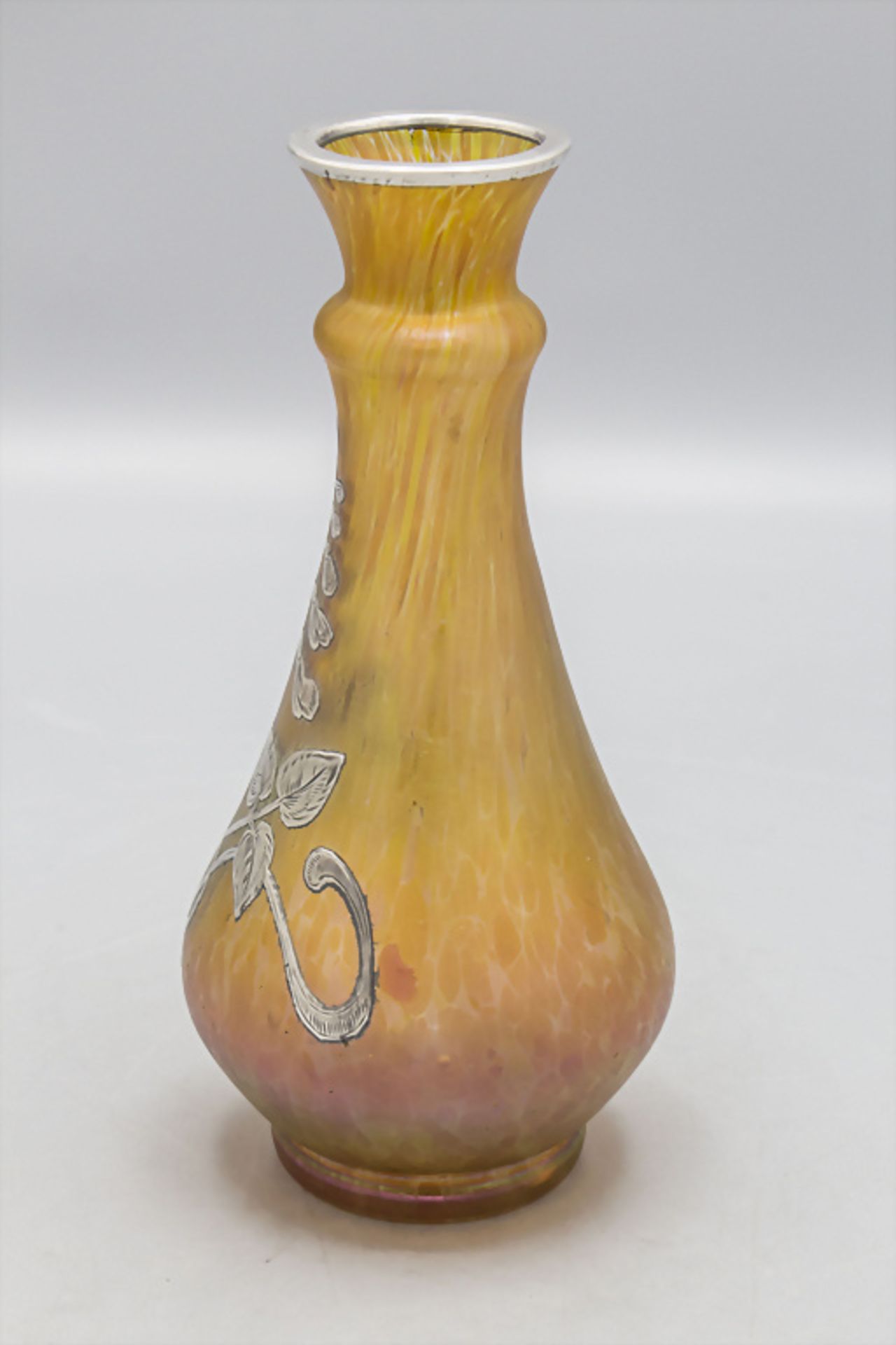 Jugendstil Vase / An Art Nouverau glass vase, Johann Loetz Witwe, Klostermühle, um 1900 - Bild 2 aus 5