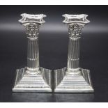 Paar Silberleuchter / A pair of silver candlesticks, Harrison Bros. & Howson, Sheffield, 1897