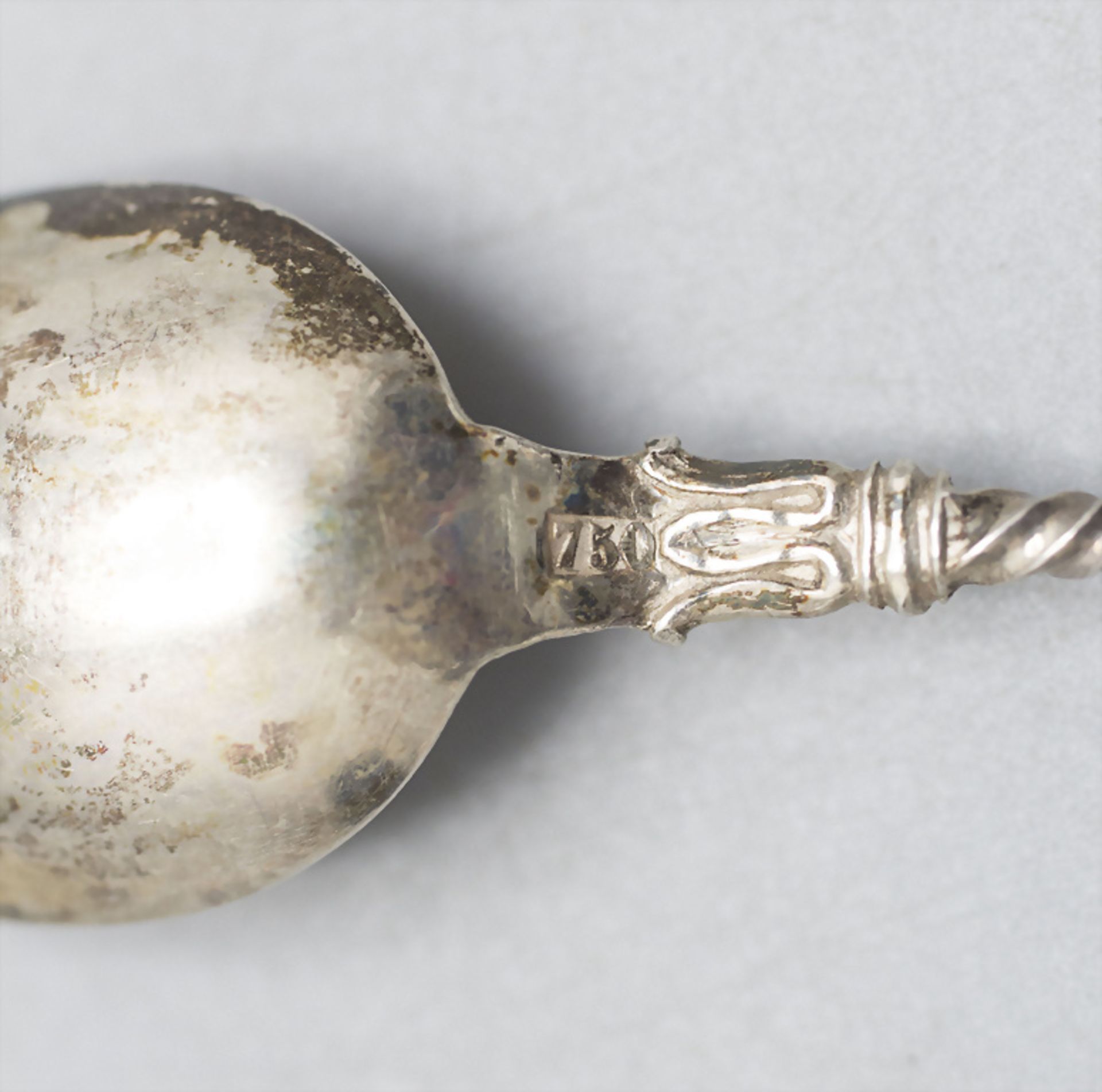 6 Mokka-Löffel / 6 silver mocha spoons, deutsch, um 1882 - Image 4 of 5