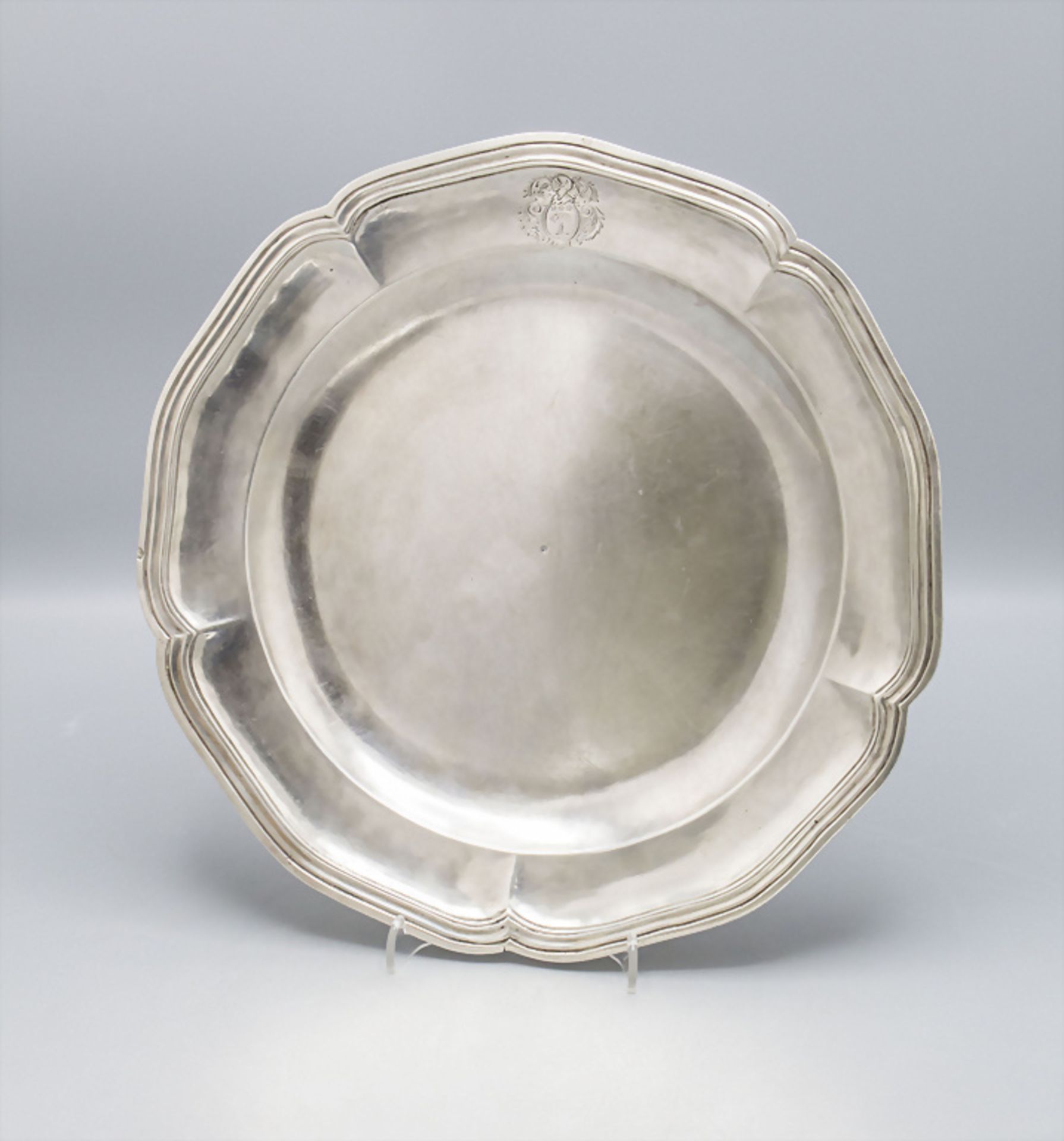 Barock Teller / A Baroque silver plate, Marc Bazille, Montpellier, um 1780