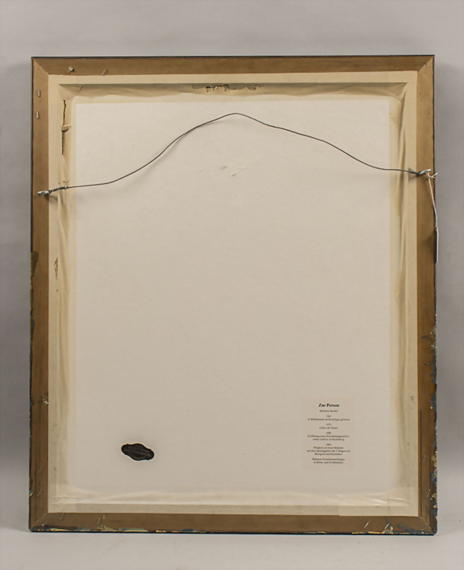 Matthias RACHEL (geb. 1961), abstrakte Komposition / An abstract composition - Image 4 of 5