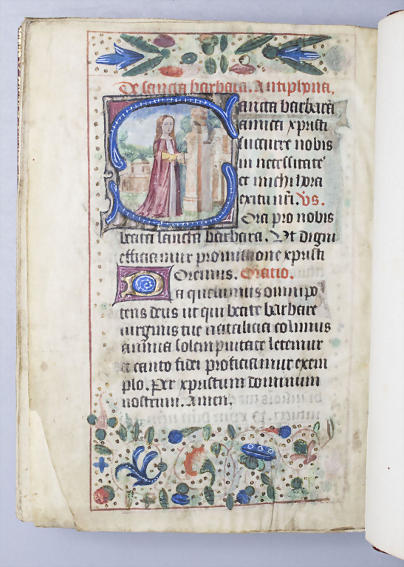 Pracht-Manuskript, Stundenbuch / A gothic splendid book of hours with illuminations, wohl ... - Bild 29 aus 33