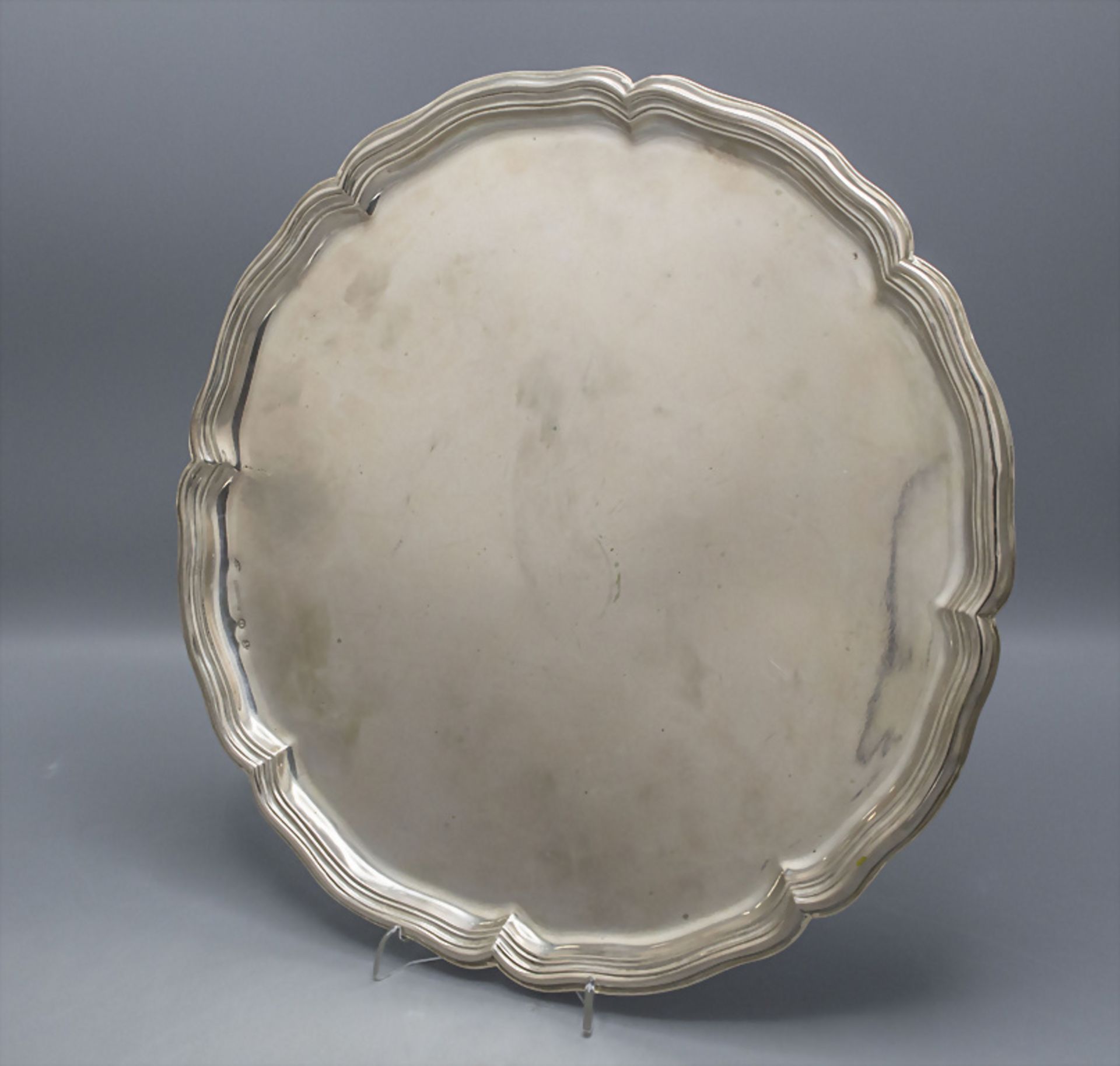 Barock Platte / A Baroque silver plate, 18.-19. Jh.