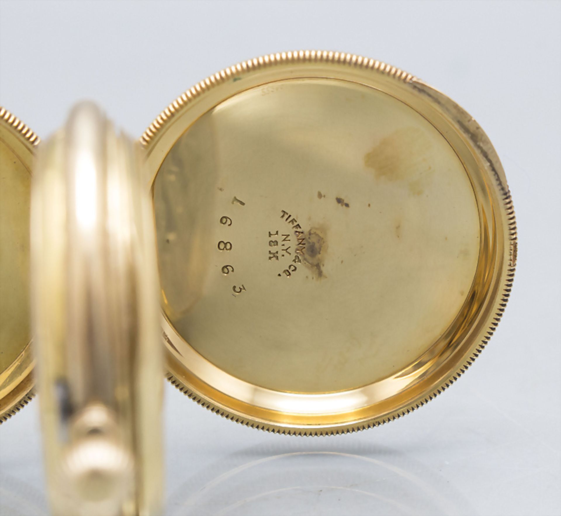 Savonette Taschenuhr / An 18 ct gold pocket watch, Tiffany & Co., New York, um 1910 - Image 4 of 7