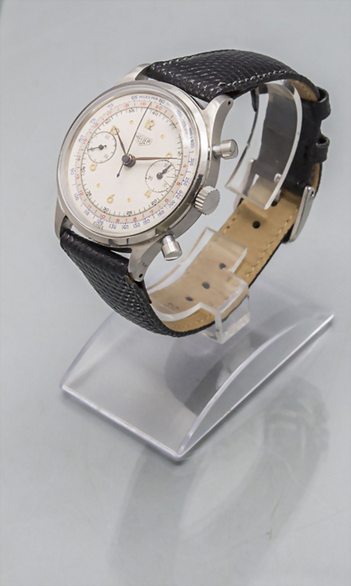 Chronograph, Ed. Heuer et Cie., Schweiz / Swiss, um 1965 - Bild 2 aus 6