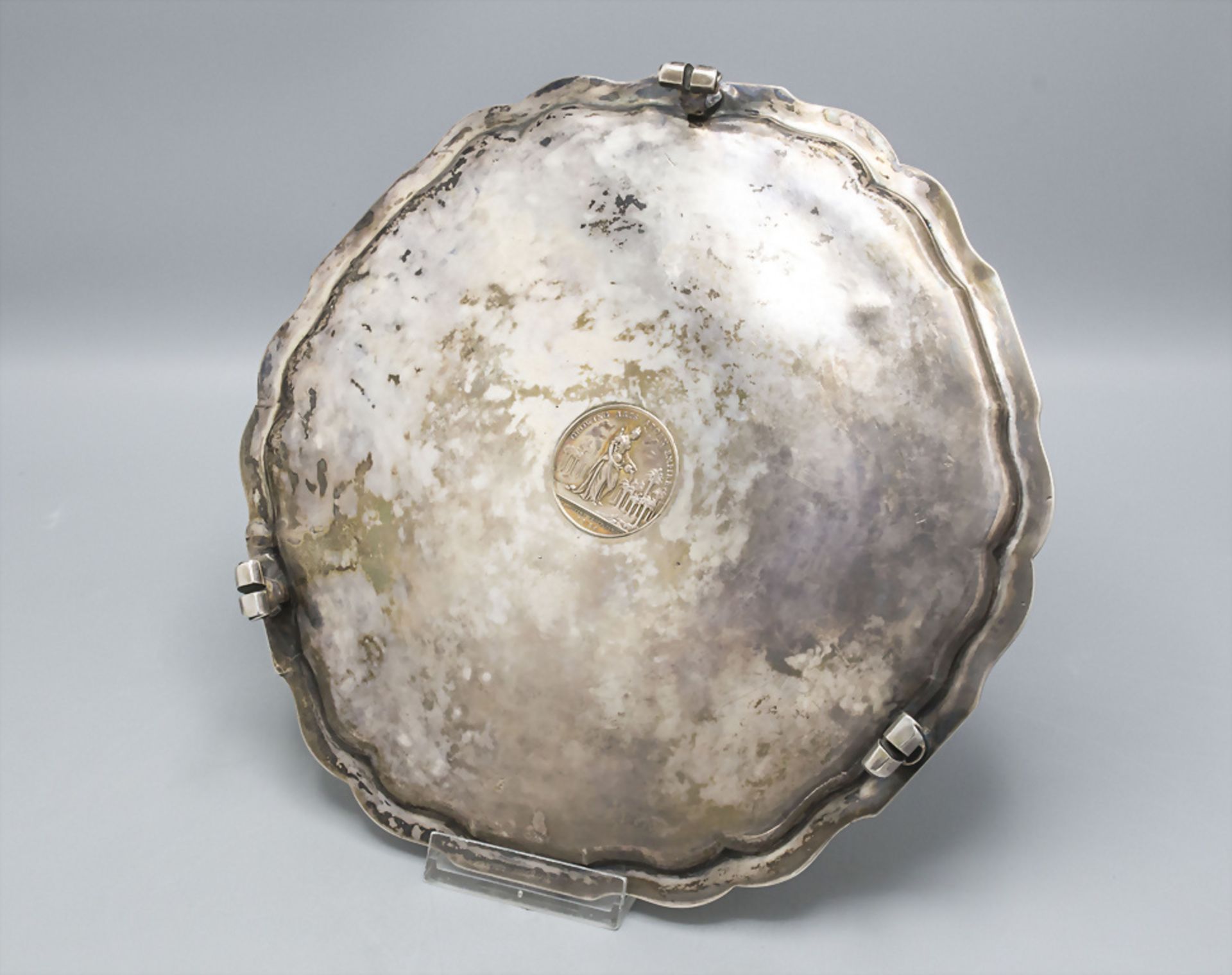 Barock Salver, wohl Mathias Winge, Vejle,um 1770 - Image 3 of 6