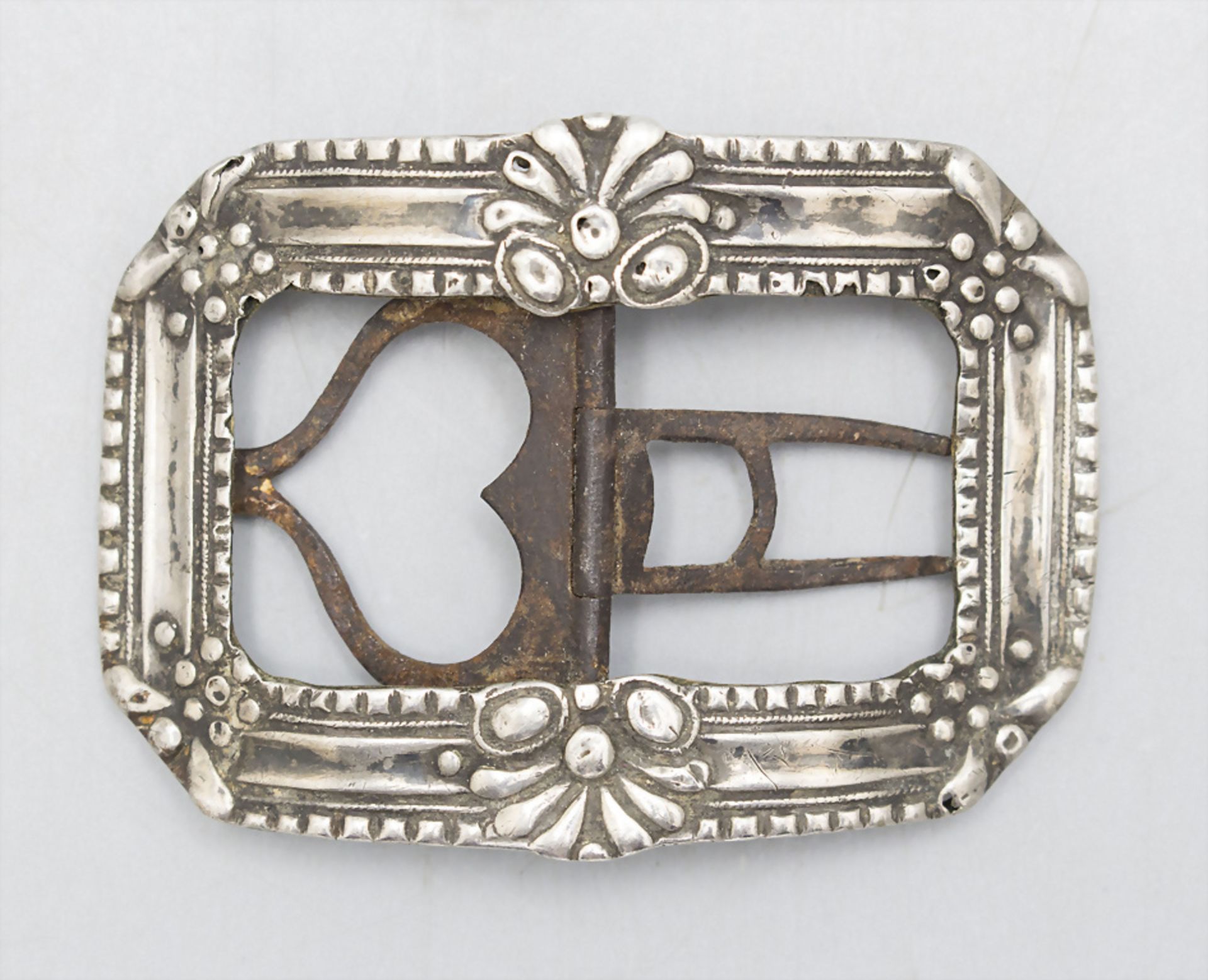 Silber Gürtelschließe / A silver belt buckle, Anfang 19. Jh.