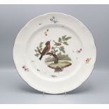 Teller mit Vogelmalerei / A plate with birds, Frankenthal, 1762-1795