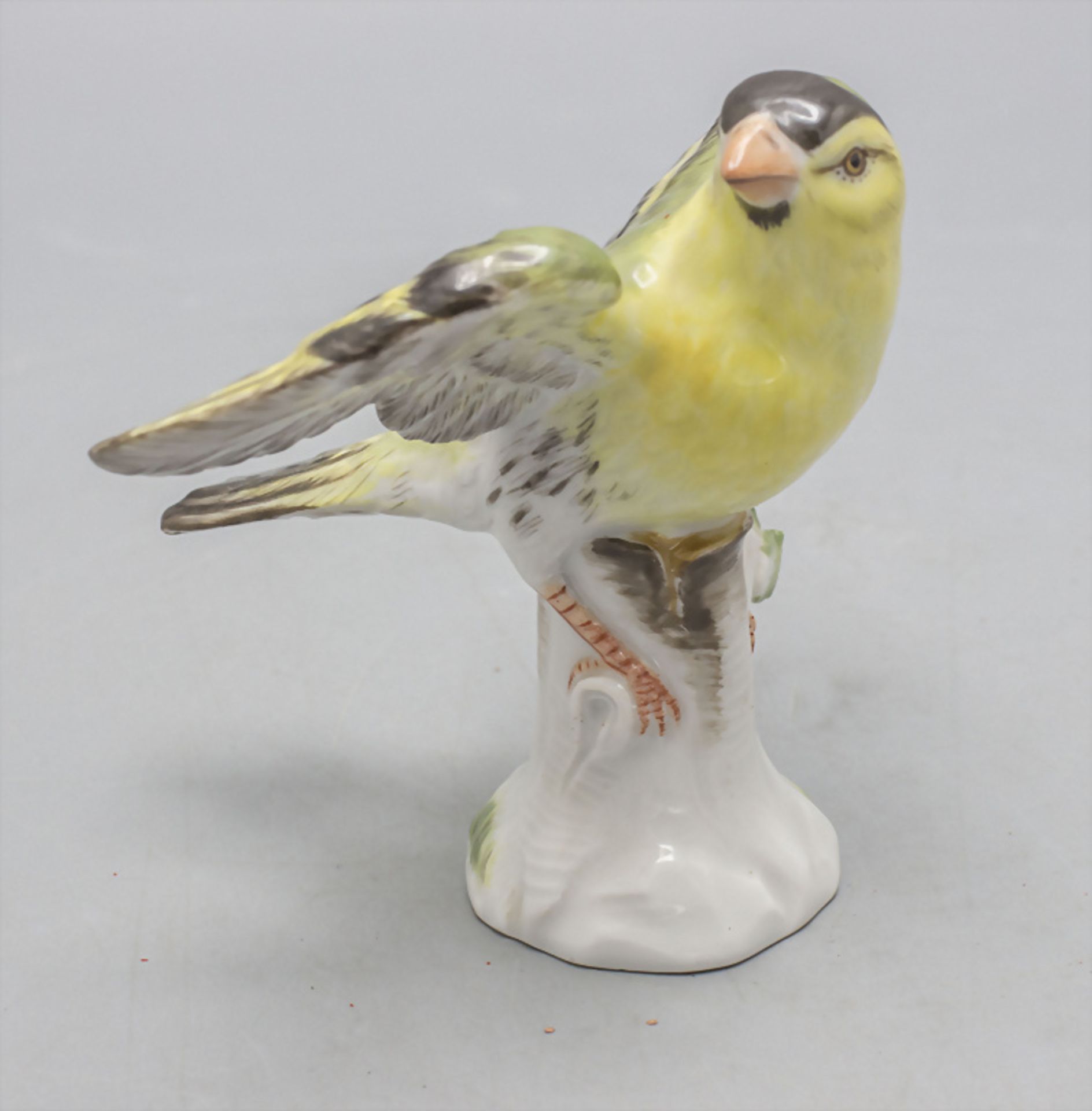 Vogelfigur 'Zeisig' / A bird figure of a siskin, Meissen, 2. Hälfte 20. Jh. - Image 3 of 5