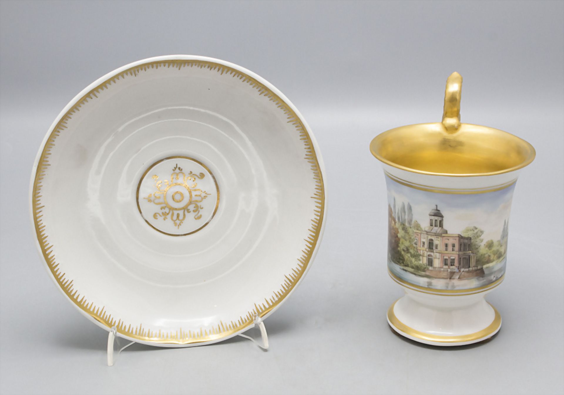 Ansichtentasse 'Marmorpalais in Potsdam' / A cup with a view, KPM Berlin, 1913 - Bild 2 aus 7