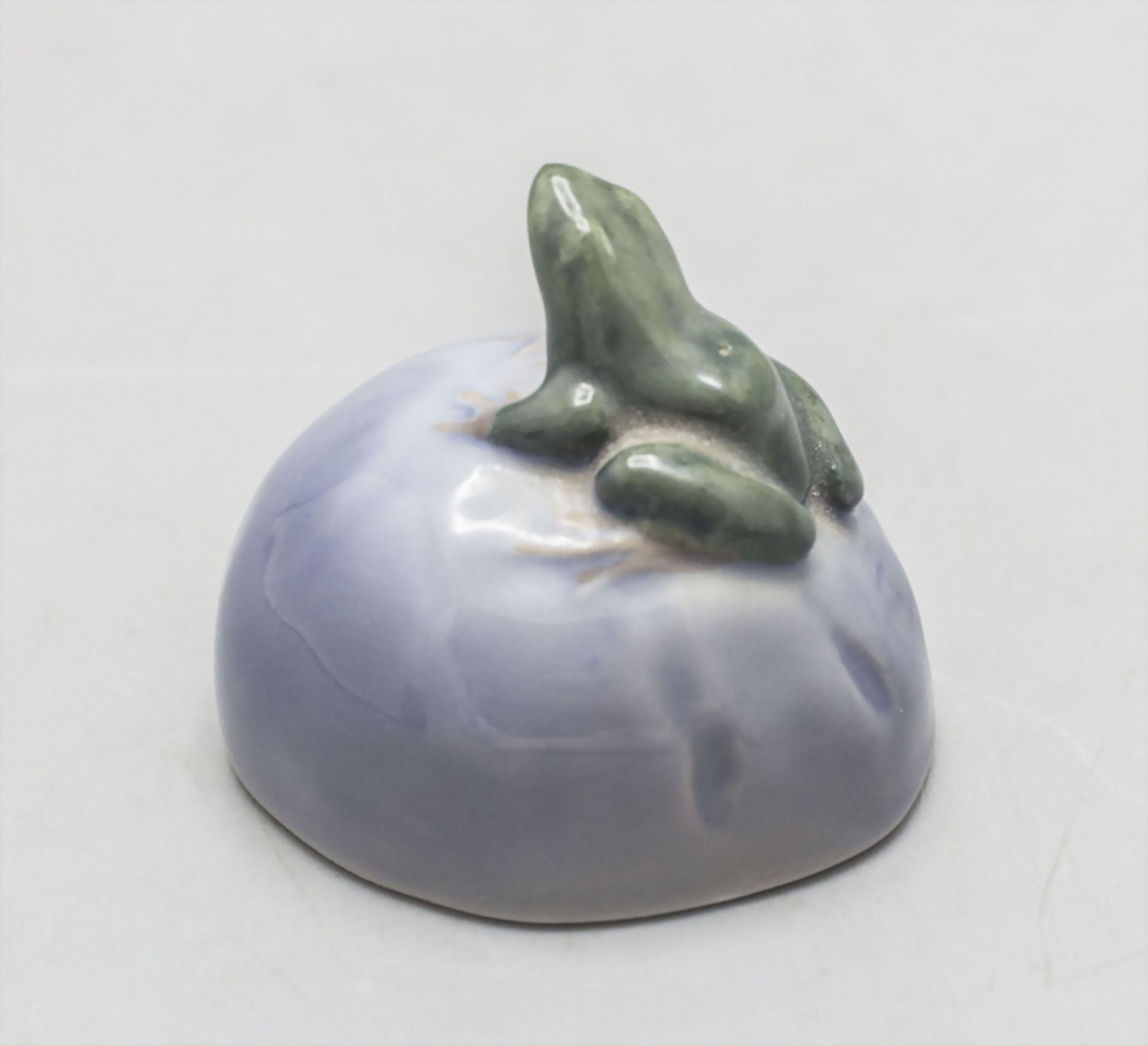 Frosch auf Stein / A frog on a stone, Royal Copenhagen, 1923 - Bild 3 aus 5