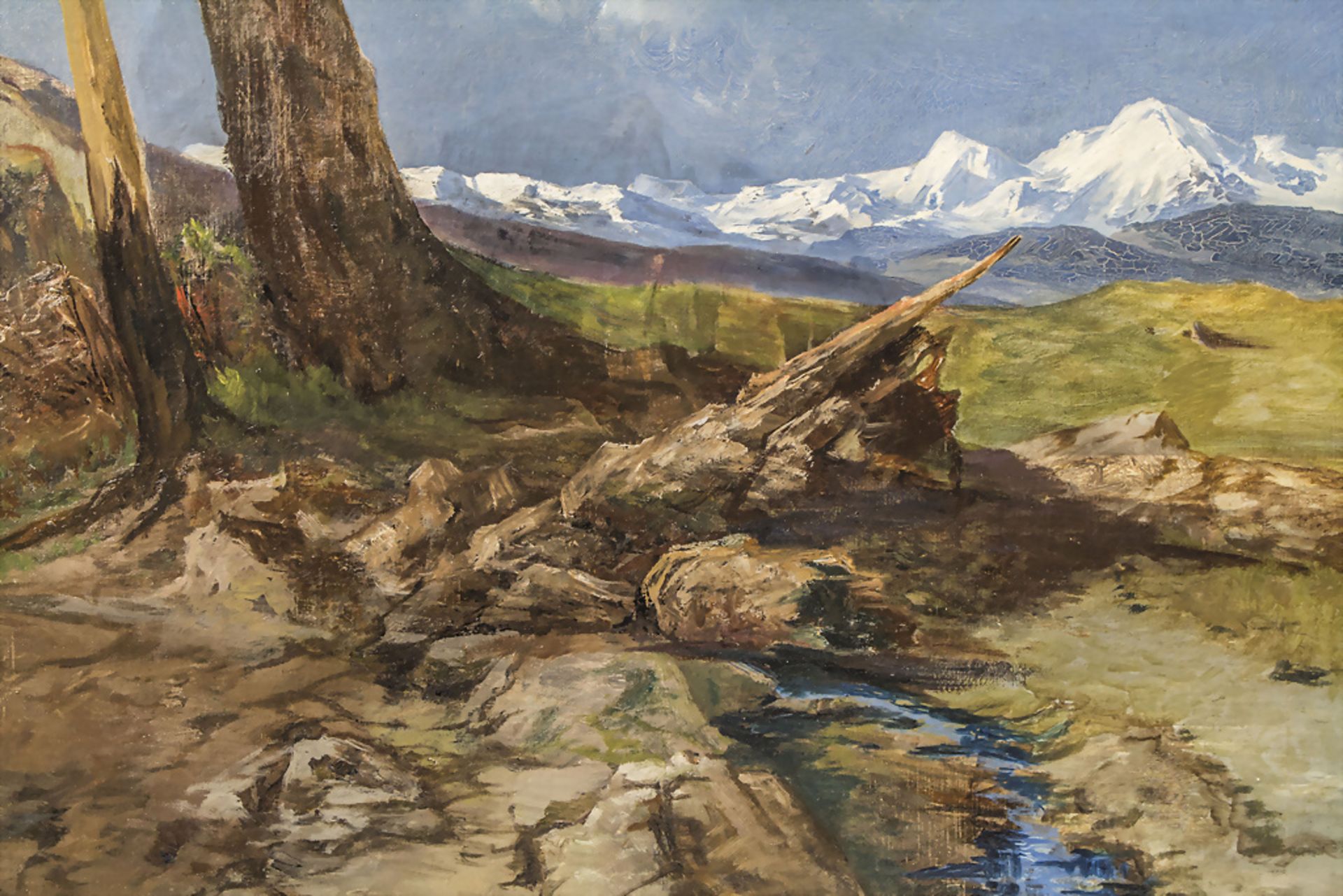 Carl HEYN (1834-1906), 'Gebirgsansicht' / 'Mountain view' - Bild 3 aus 6