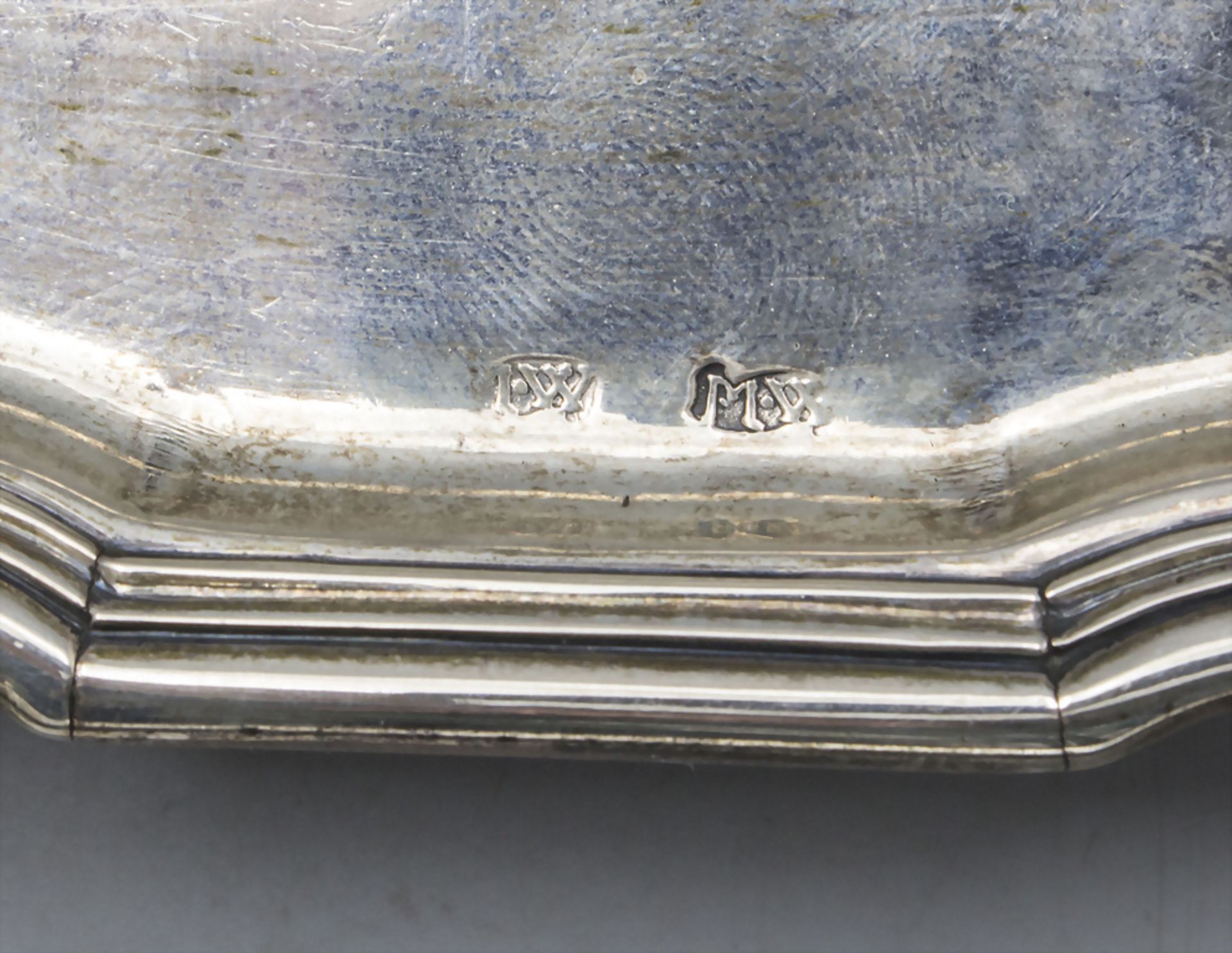 Barock Salver, wohl Mathias Winge, Vejle,um 1770 - Image 6 of 6