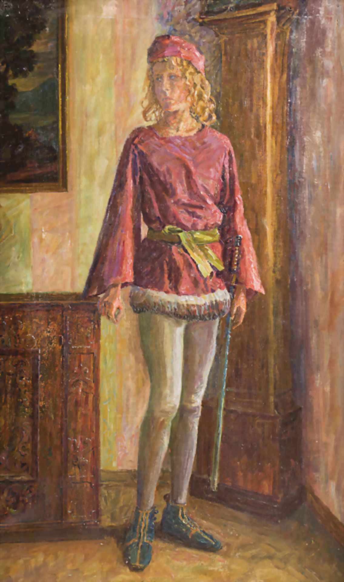 Paul KAUZMANN (1874 Geißlingen a.d.Steige-1951 Kaufbeuren), Porträt des Sohnes Harald / ...