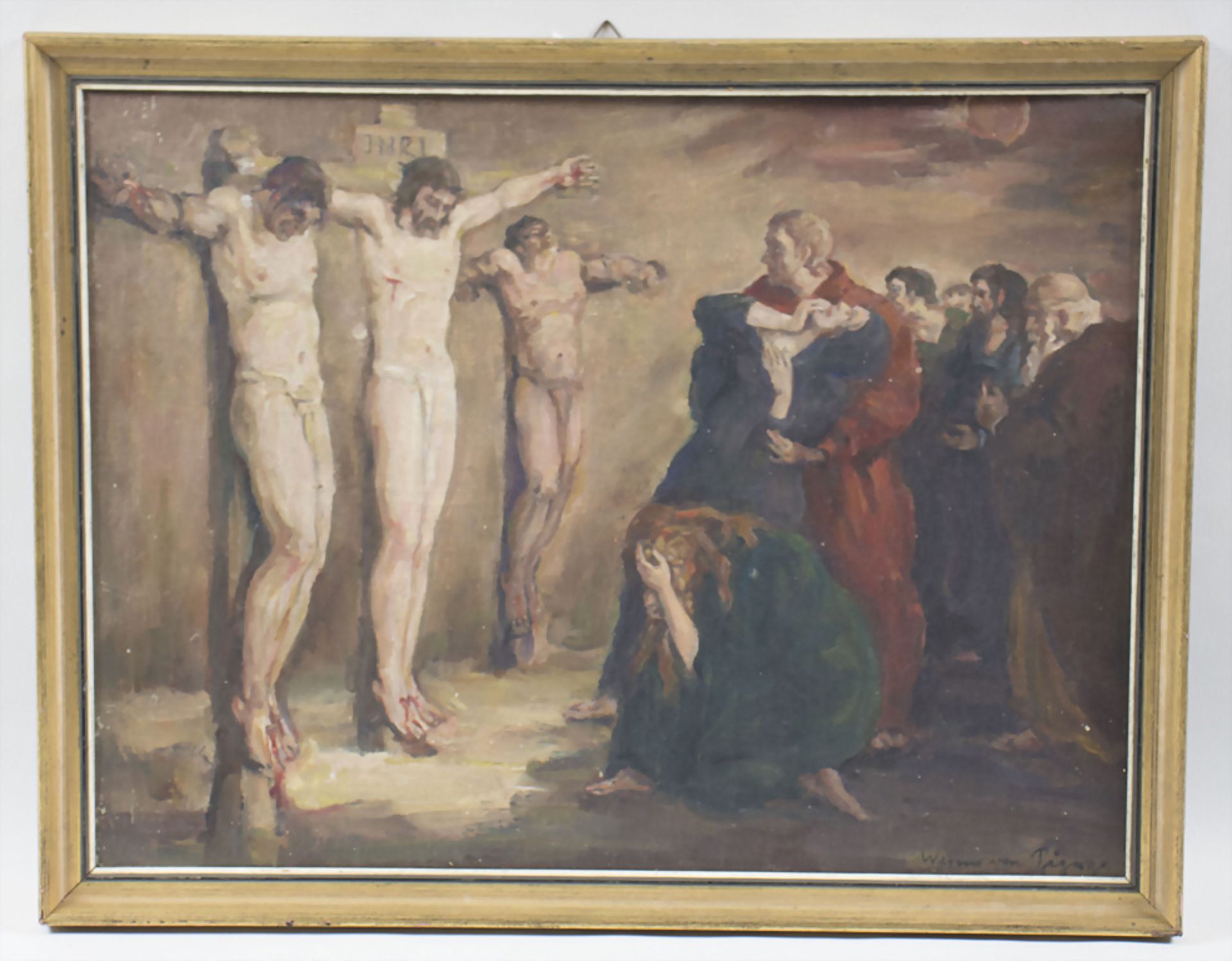 Werner VON PIGAGE (1888-1959), 'Kreuzigungsszene' / 'Crucifixion scene', um 1937 - Bild 2 aus 3