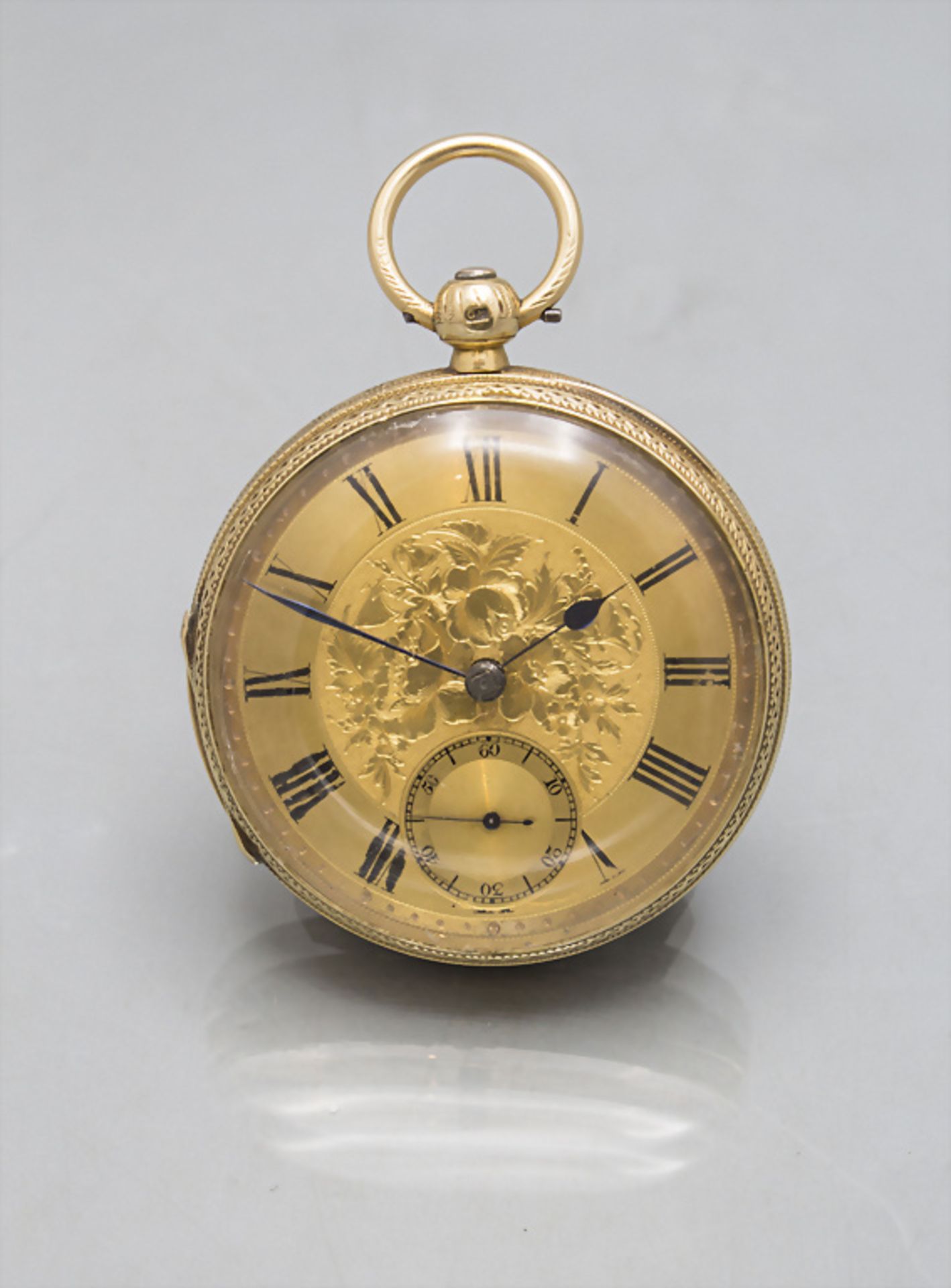 Offene Taschenuhr / An 18 ct gold open faced pocket watch, England, um 1901 - Bild 5 aus 5