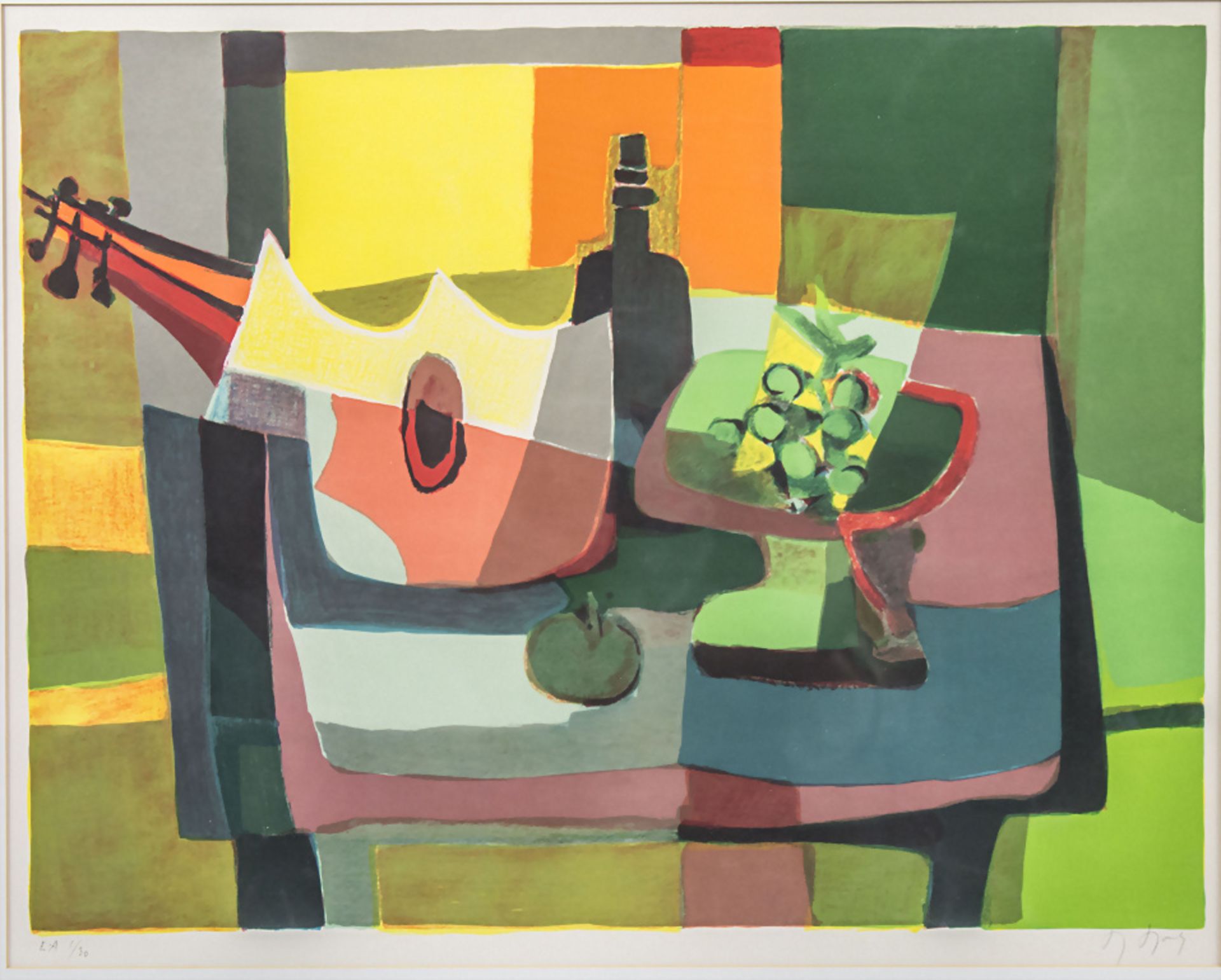 Marcel MOULY (1918-2008), 'Nature Morte à la Mandole'