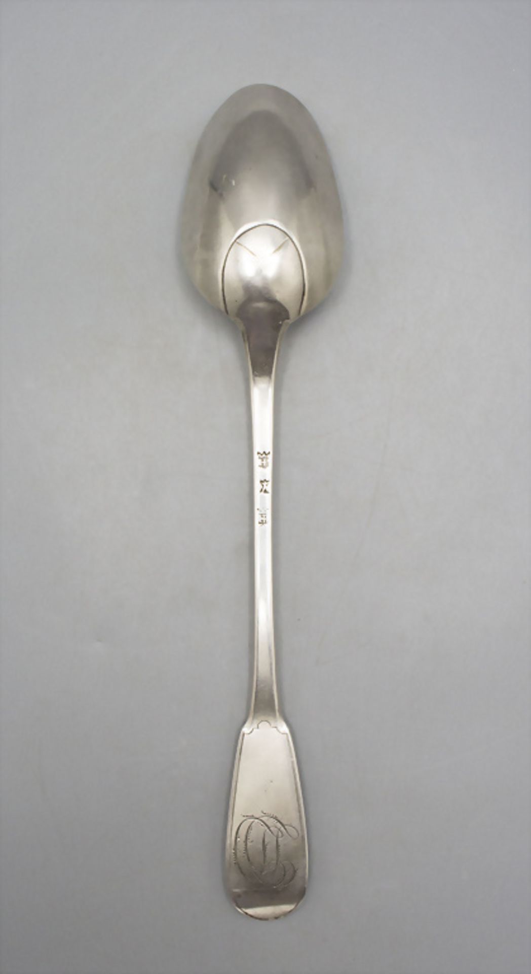 Ragout Löffel / Cuillère à ragout en argent massif / A large silver serving spoon, J. Reynaud, ... - Image 2 of 4