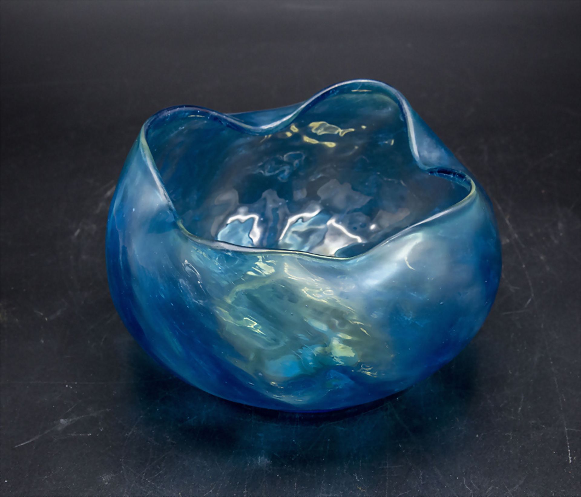 Jugendstil Schale / An Art Nouveau glass bowl, Johann Loetz Witwe, Klostermühle, um 1915 - Bild 2 aus 5