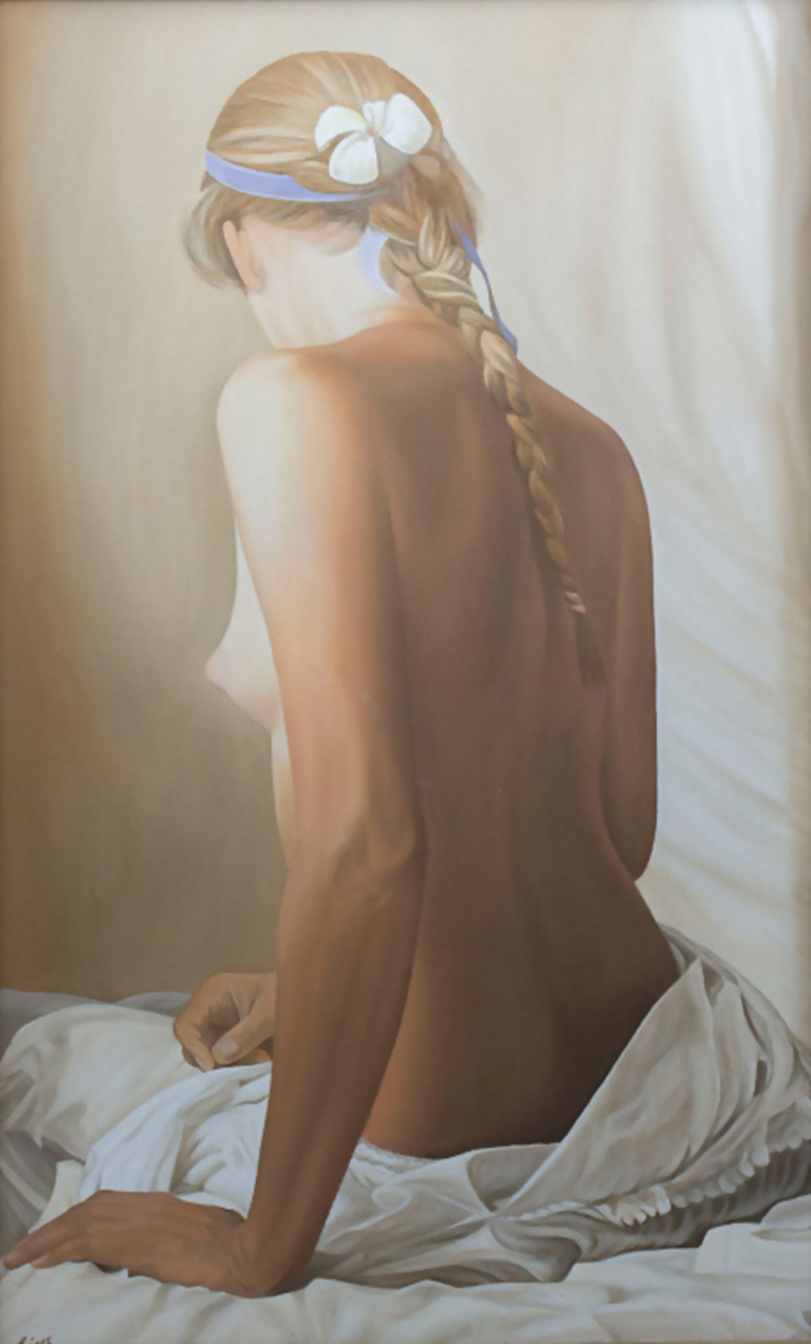 Michael Zeiger (21. Jh.), 'Sitzender weiblicher Akt' / 'A sitting female nude', 2000