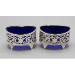 Paar Salieren / A pair of silver salt cellars, Broadway and Co., Birmingham, 1900