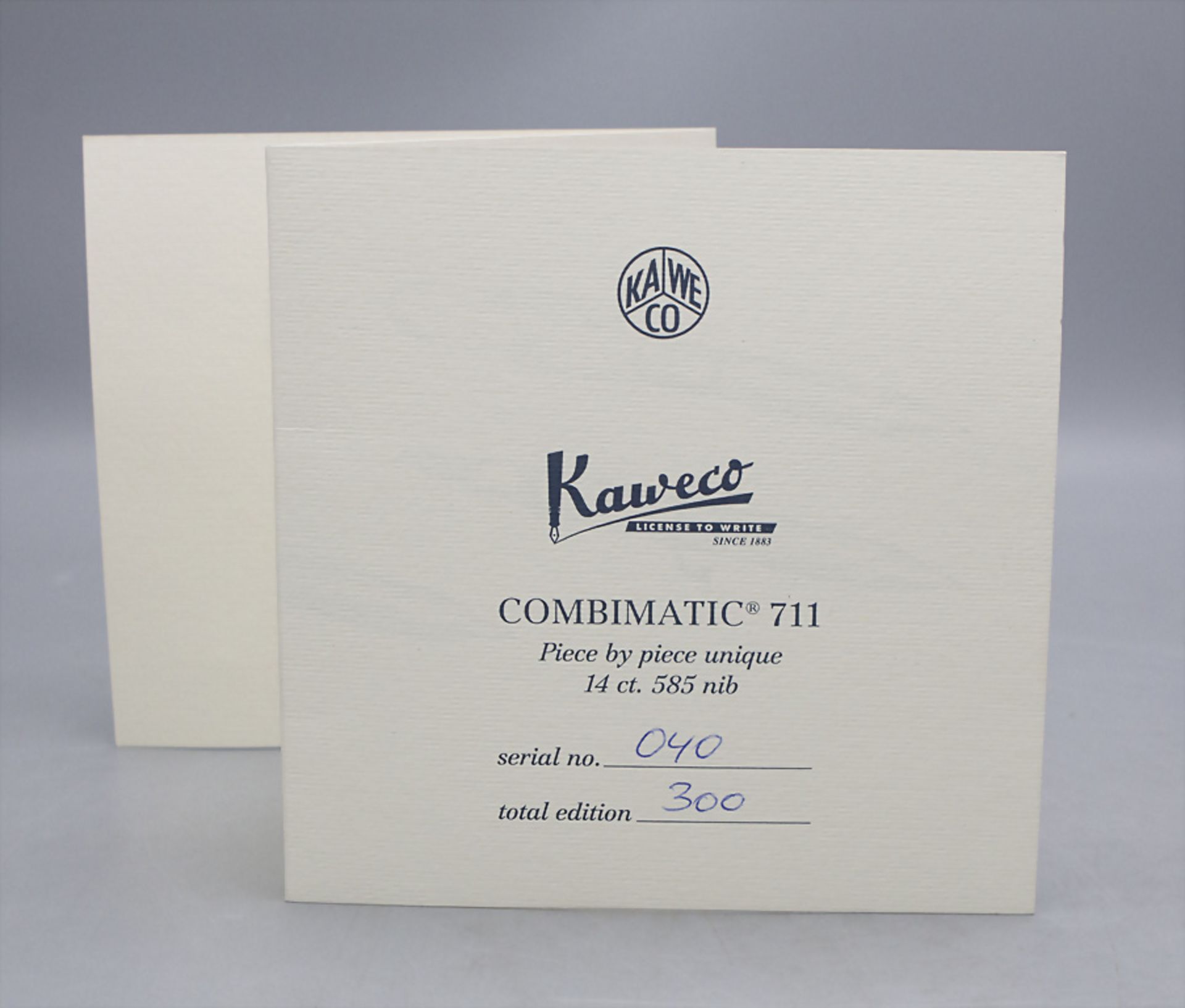 Kaweco Füllfederhalter 'K4000 Combimatic 711' / A Kaweco fountain pen 'K 4000 Combimatic 711' - Bild 3 aus 5