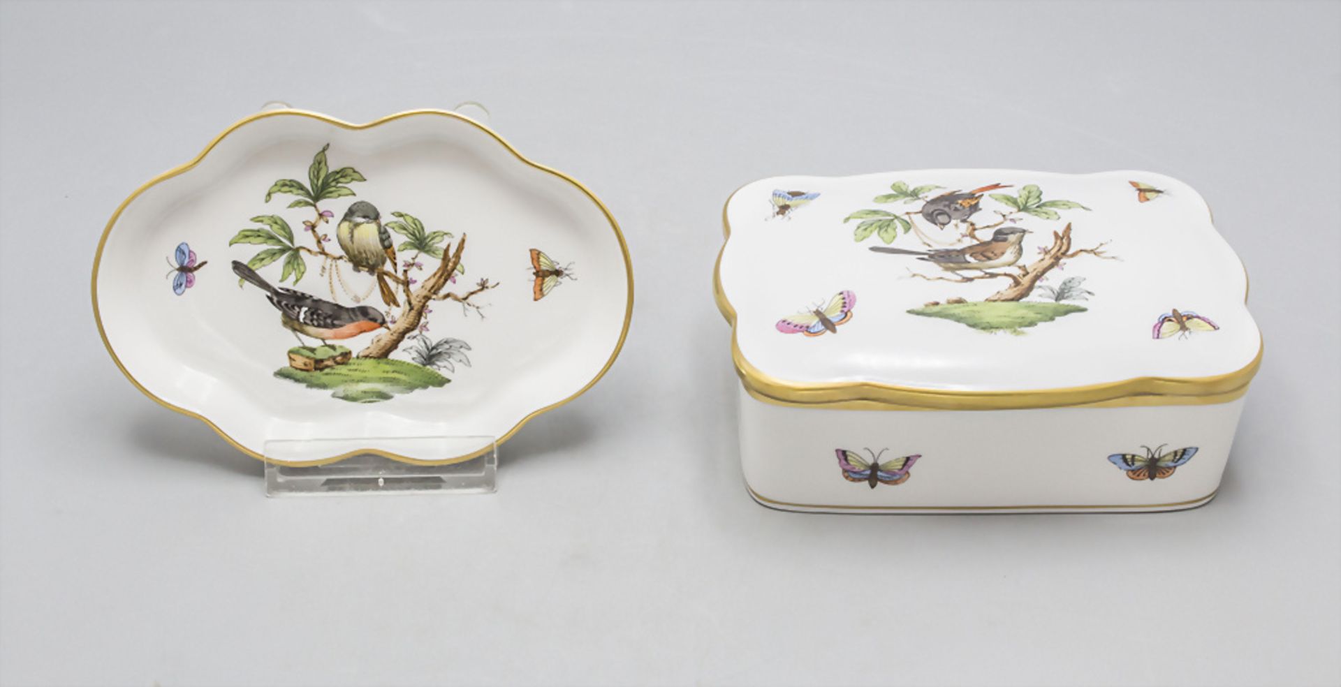 Porzellan Raucherset / A porcelain smoker set, Herend, 20. Jh. - Bild 5 aus 10