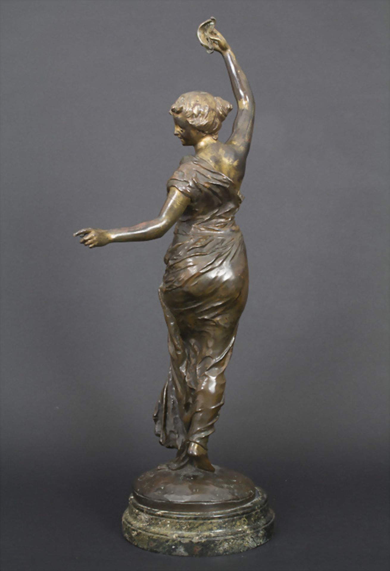 Gustave Dussart (Lille 1875 -1952 Amiens), Bronzeplastik 'Der Tanz', Frankreich, um 1890 - Image 4 of 7