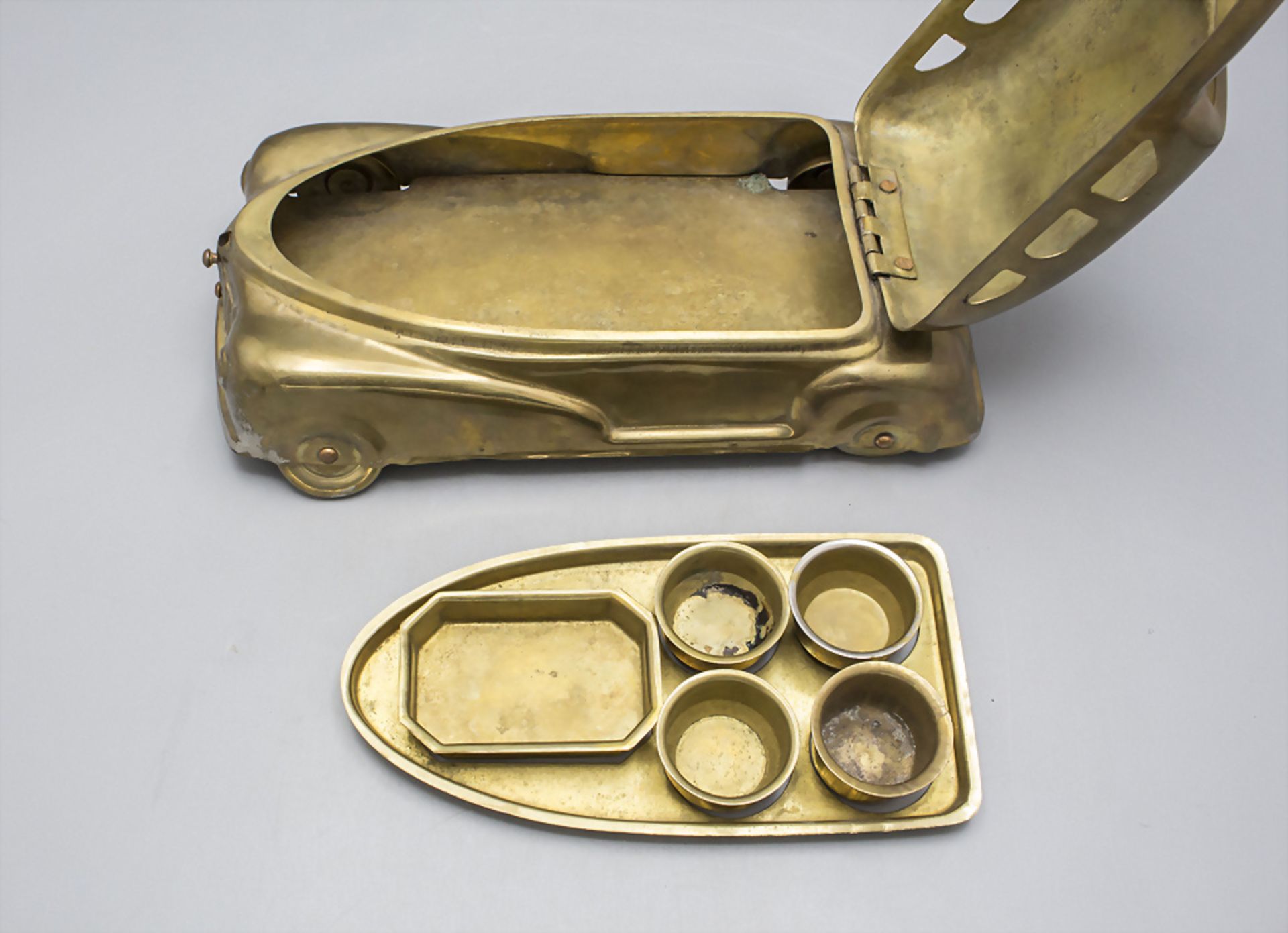 Art Déco 'Betel Motor Car-Aufbewahrungsbox' / A storage box, um 1930 - Bild 4 aus 6