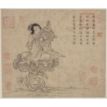 Mythologische Figurenstaffagen / Mythological figural depictions, China, Qing-Dynastie