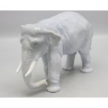 Tierfigur 'Asiatischer Elefant'' / A procelain animal figure of an Asian elephant, E. Pfeffer, ...