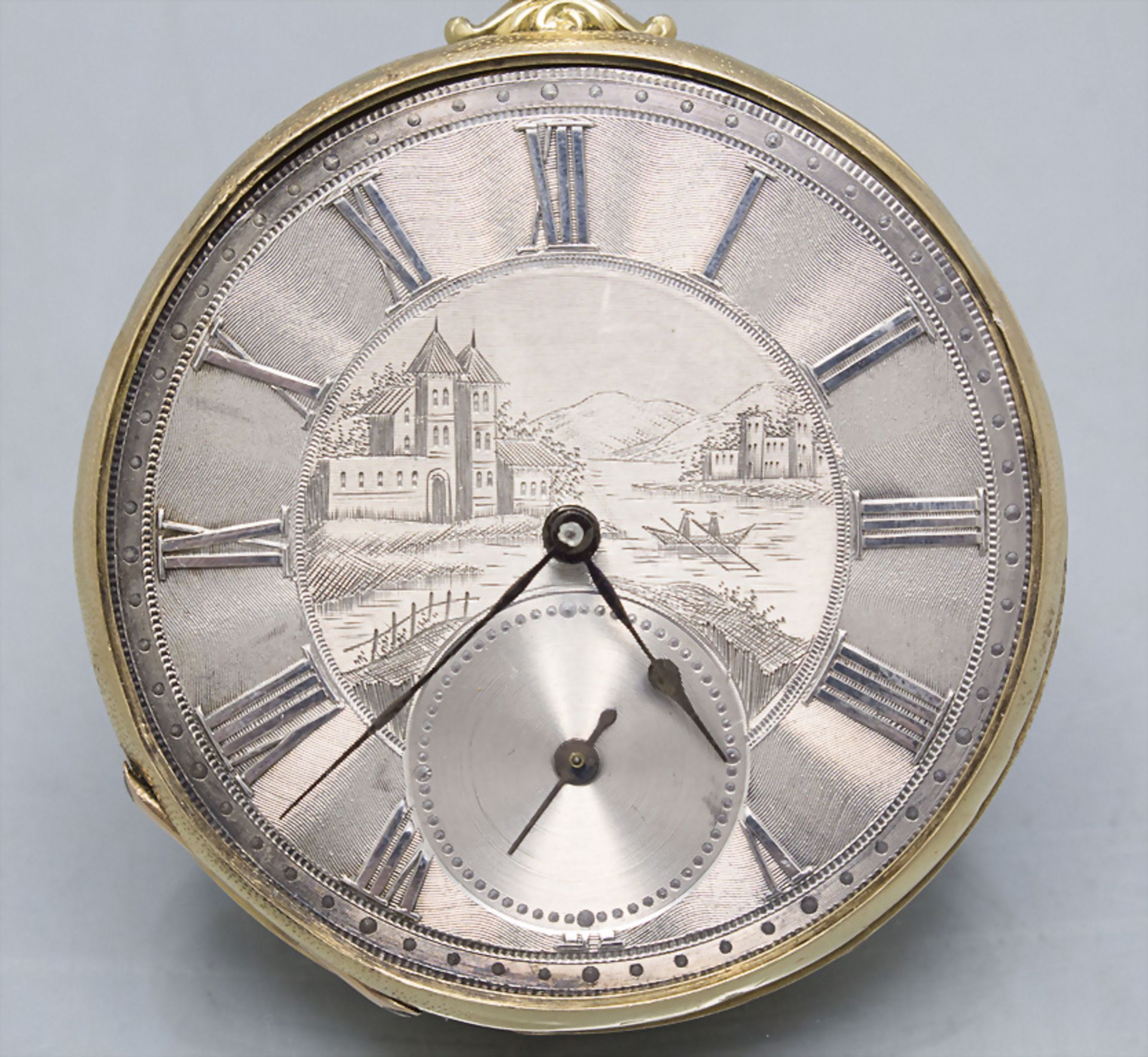Offene Taschenuhr / An 18 ct gold open face pocket watch, M.J. Tobias, Liverpool, um 1900 - Bild 2 aus 7