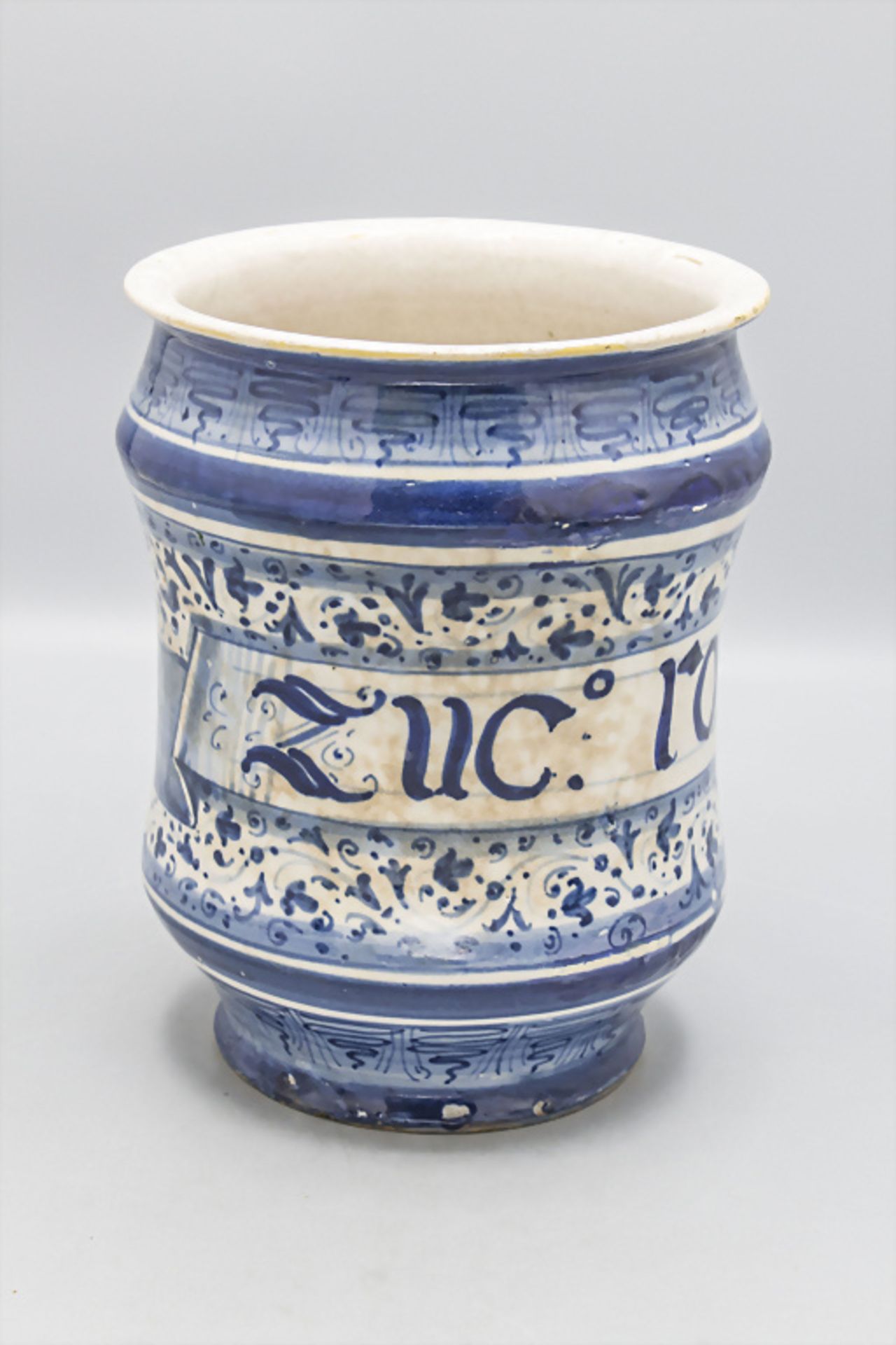 Albarello-Apothekengefäß / A pharmacy faience jar