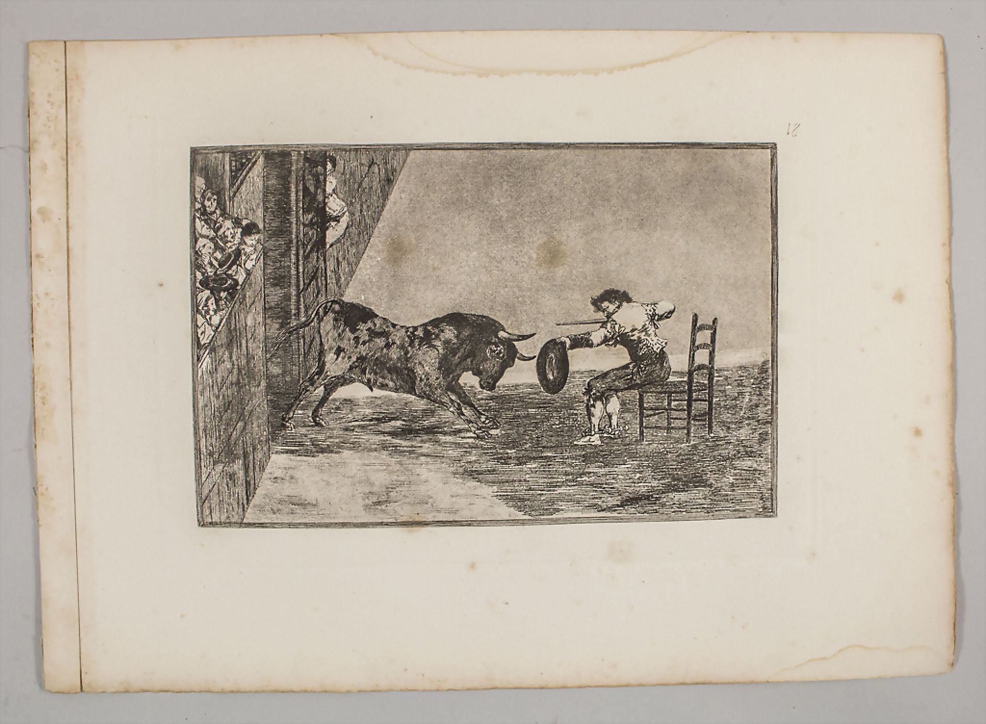 Francisco de GOYA (1746-1828), 'Corrida de toros' / 'A bullfight', um 1800 - Bild 2 aus 3