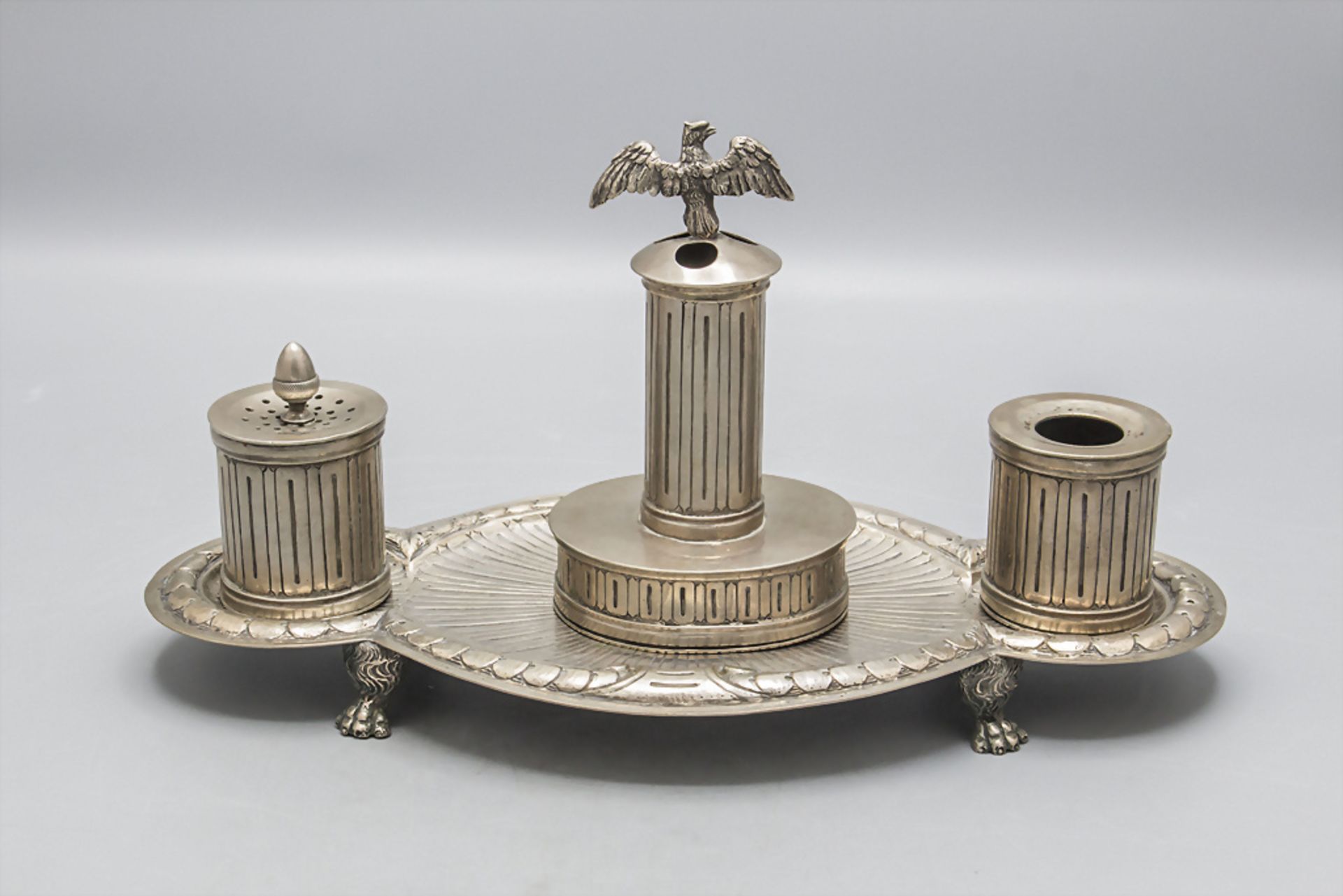 Schreibset / A silver writing set, 19./20. Jh. - Image 3 of 8