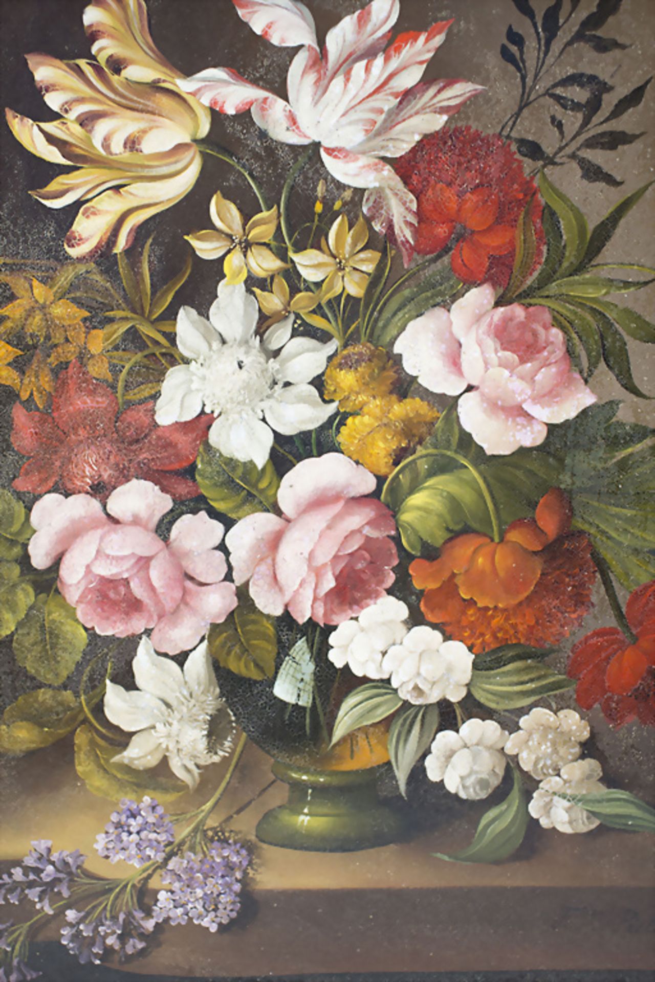 Franz Xaver PIELER (1876/79-1952), 'Blumenstillleben' / 'A flower still life' - Bild 4 aus 5
