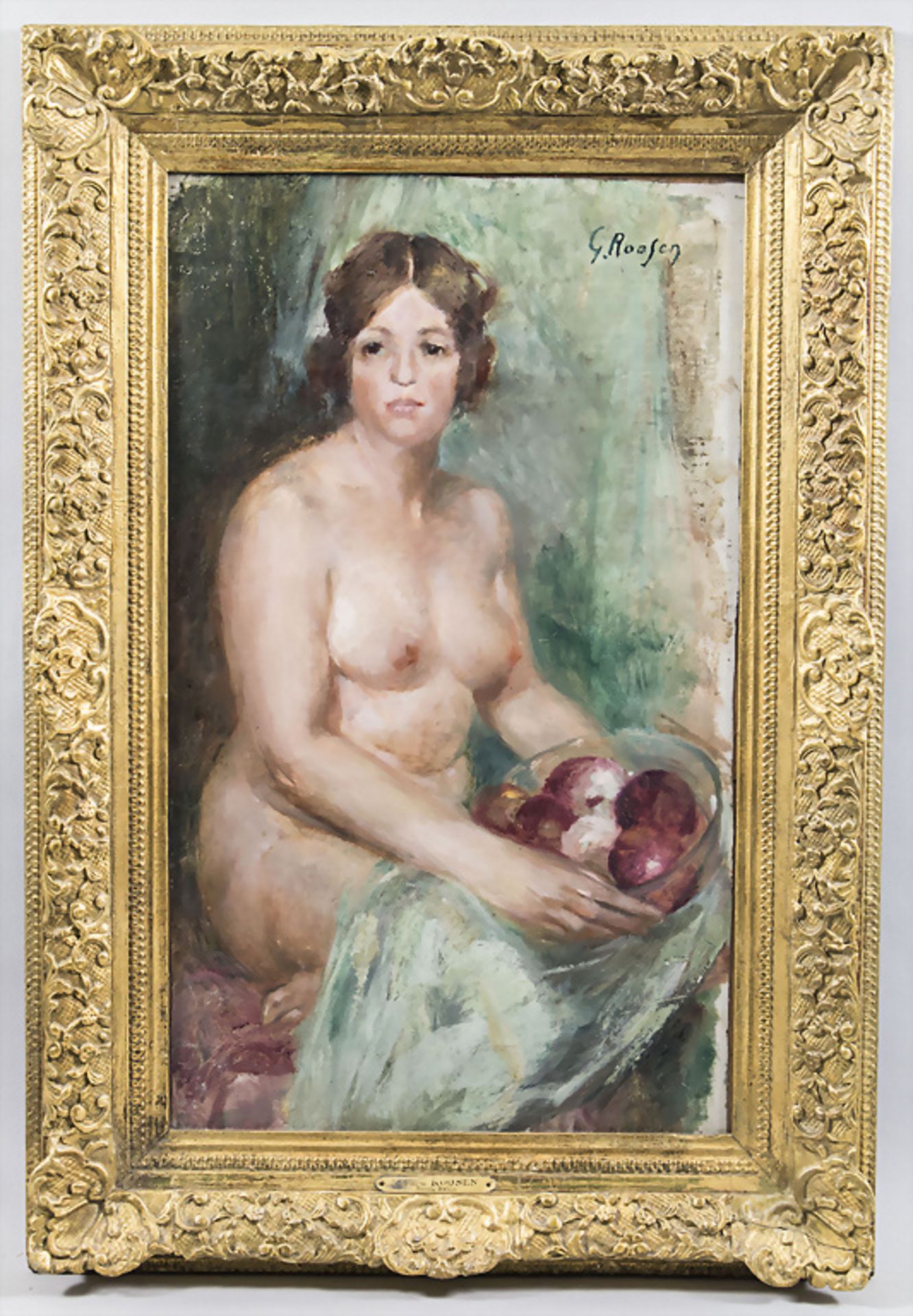 Gérard ROOSEN (1869-1935), 'Akt mit Granatäpfeln' / 'Nude with pomegranates' - Bild 2 aus 6