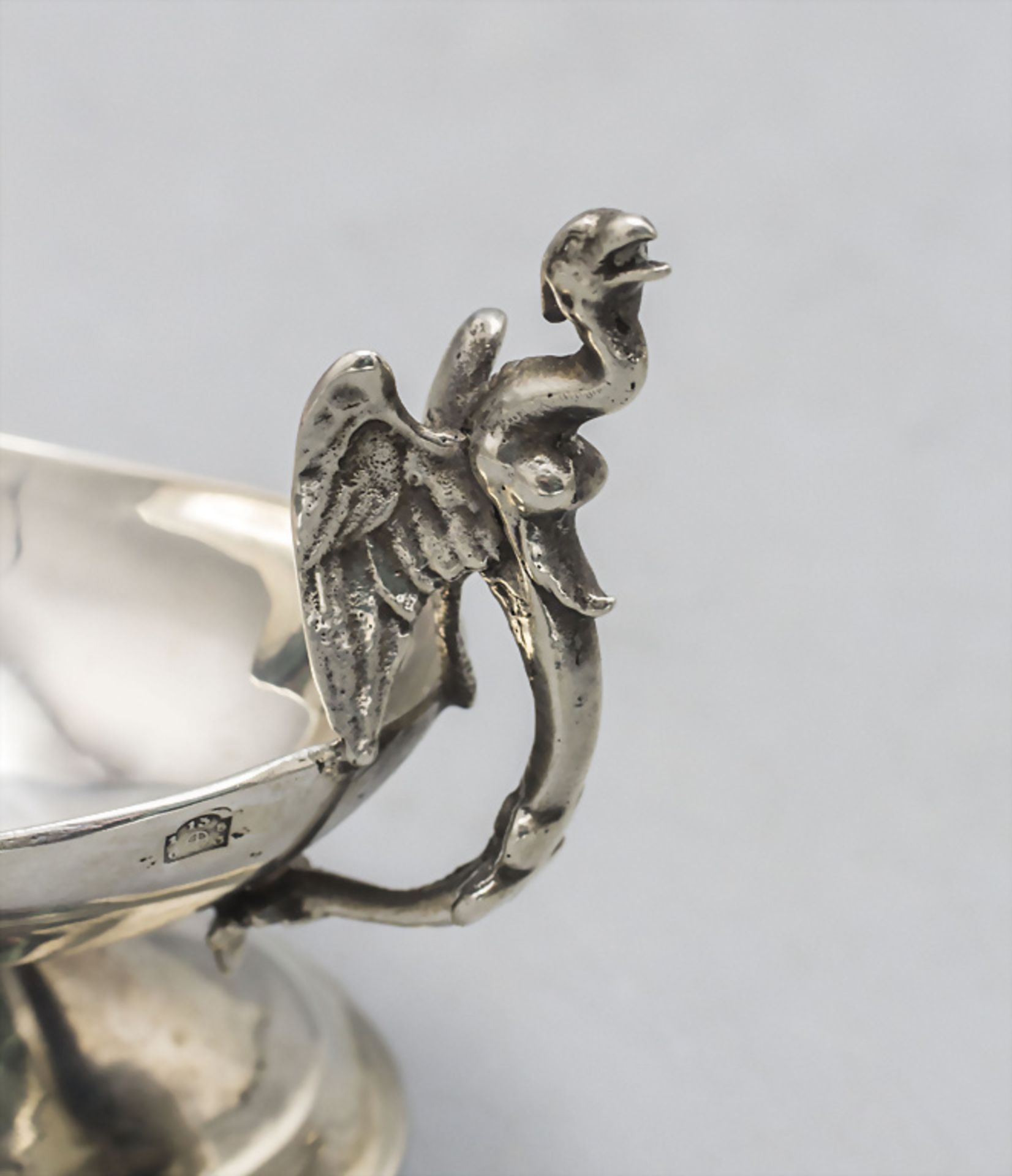 Paar Empire Salieren / A pair of Empire silver salt cellars, Wien, 1803 - Image 5 of 7