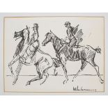 Max LIEBERMANN (1847-1935), zugeschrieben, 'Zwei Reiter' / attributed, 'Two riders'