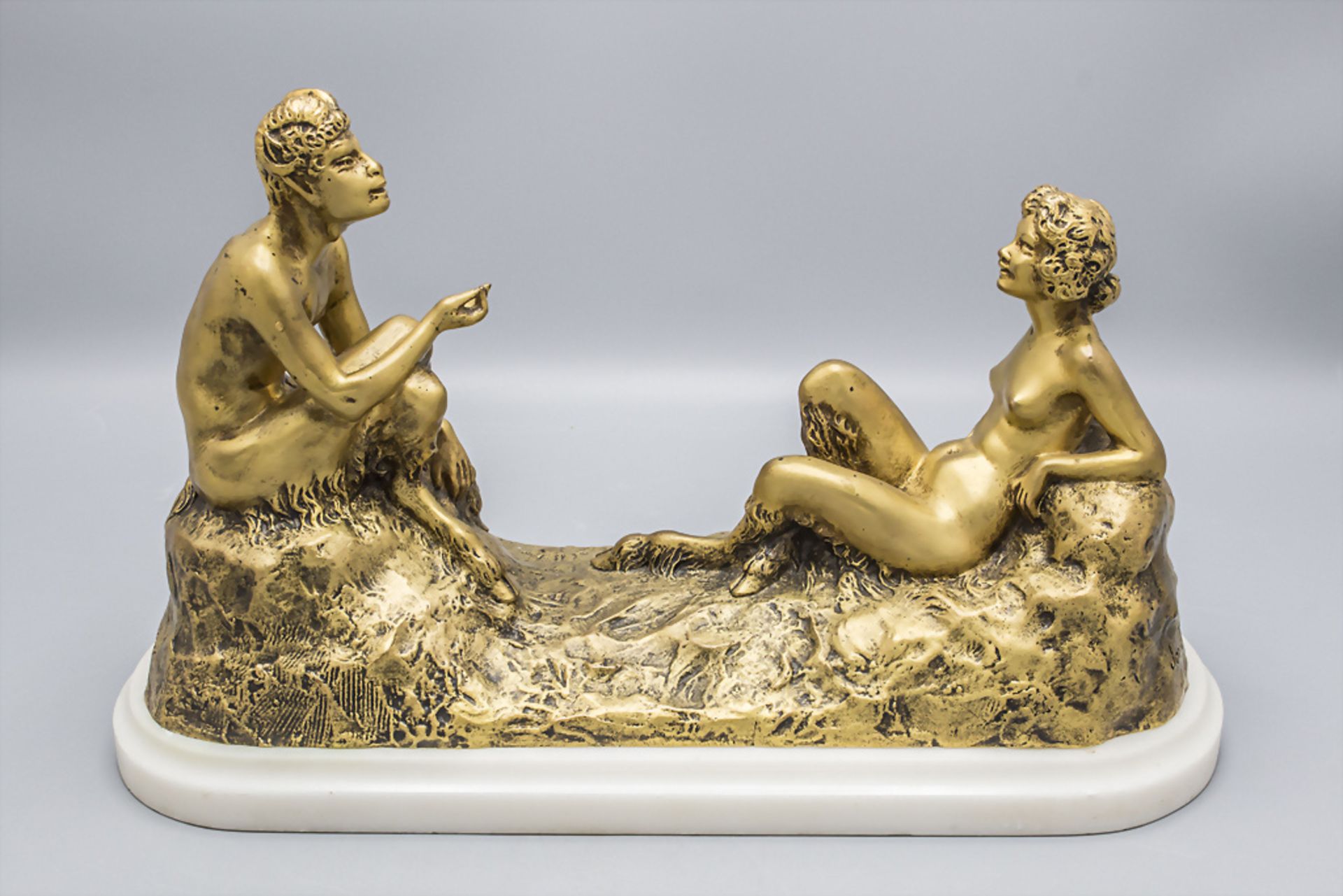 Joseph CORMIR, bekannt als Joe DESCAMPS (1869-1950), 'Satyrenpaar' / 'A pair of satyrs'