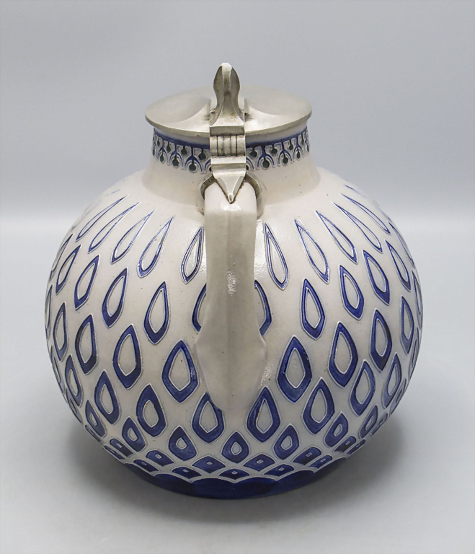Jugendstil Steinzeug Schenkkrug / An Art Nouveau stoneware jug, Richard Riemerschmid ... - Bild 4 aus 5