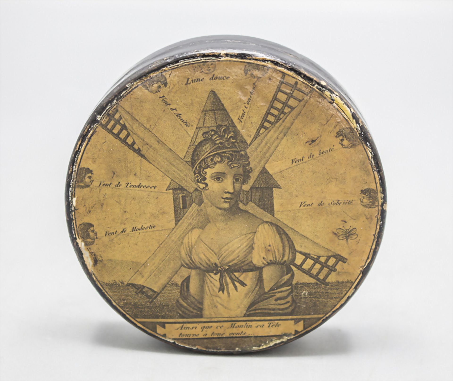 Empire Pappmaché Schnupftabakdose / Tabatiere / An Empire papier mâché snuffbox, Frankreich, ...